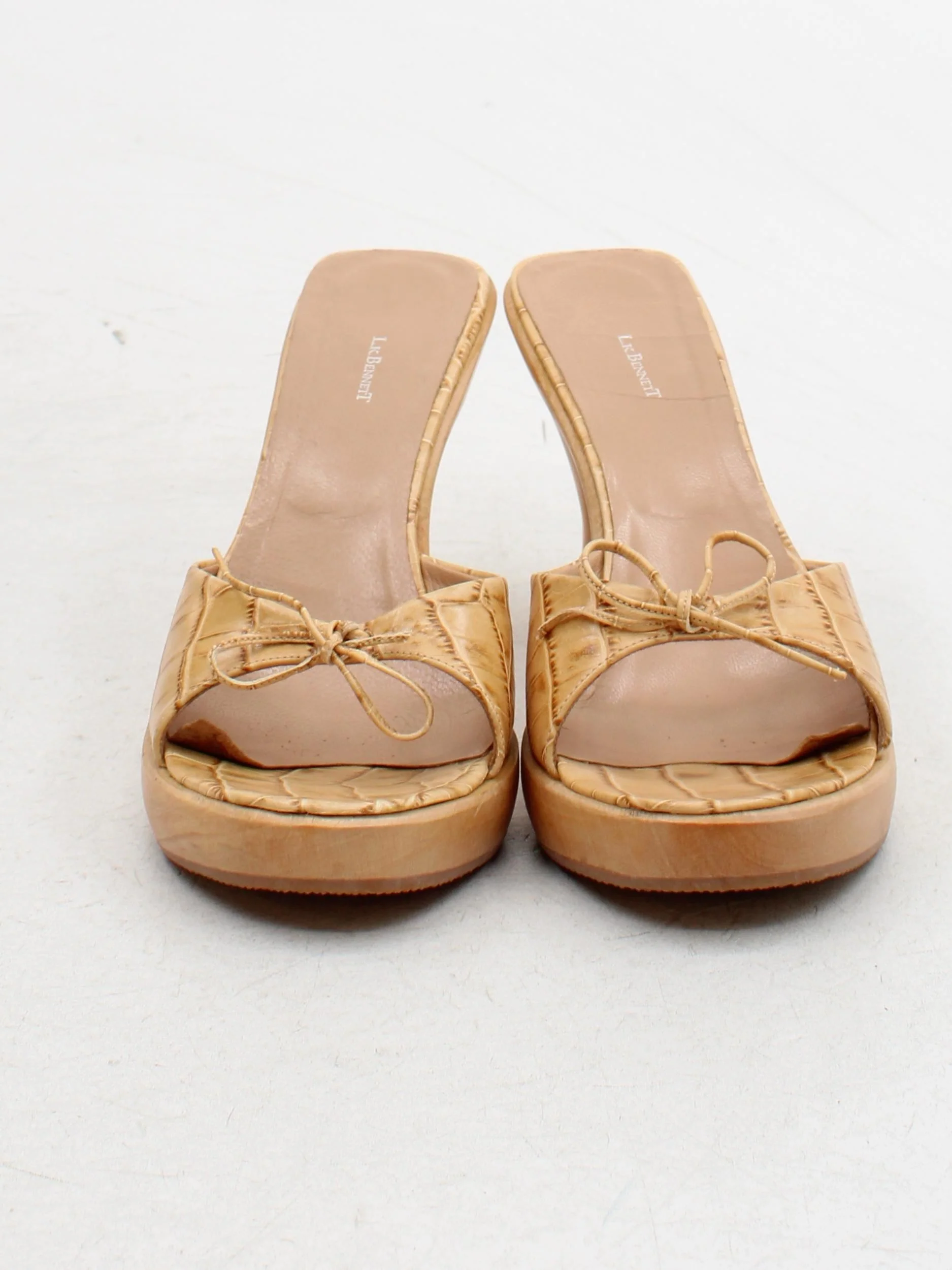 L.K. Bennett Women's Sandals UK 7 Tan 100% Leather Slider - Image 2