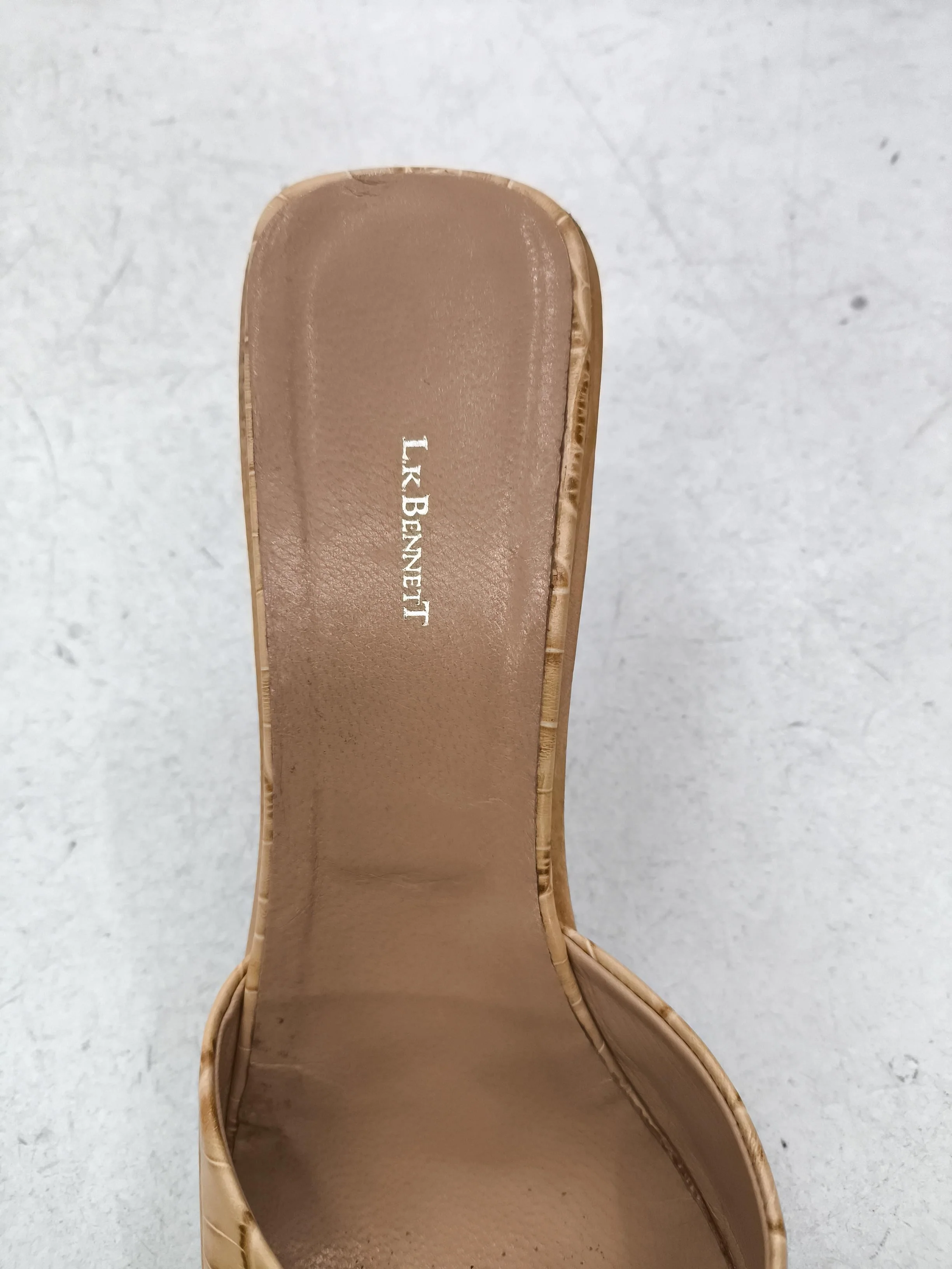 L.K. Bennett Women's Sandals UK 7 Tan 100% Leather Slider - Image 6