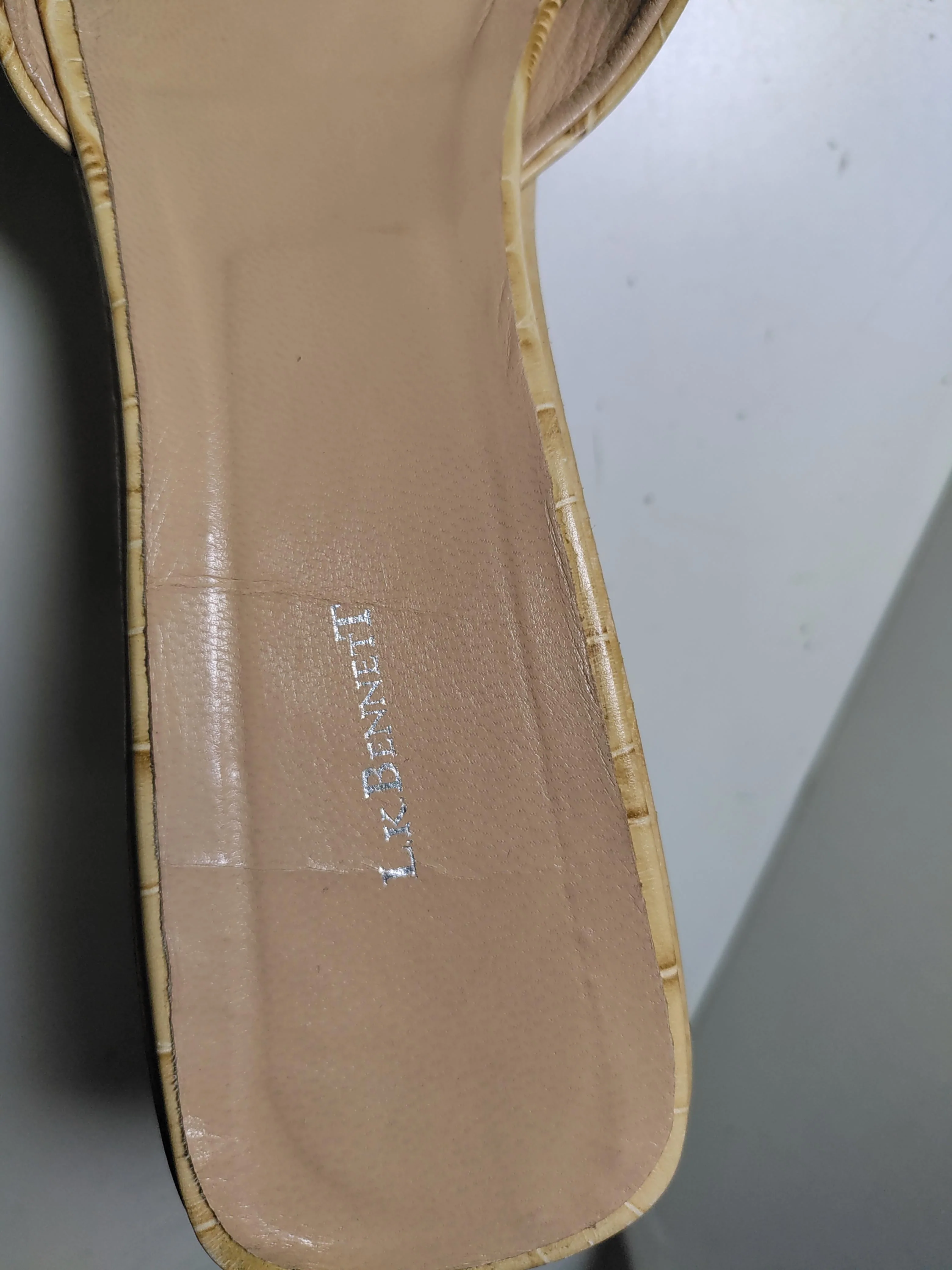 L.K. Bennett Women's Sandals UK 7 Tan 100% Leather Slider - Image 8