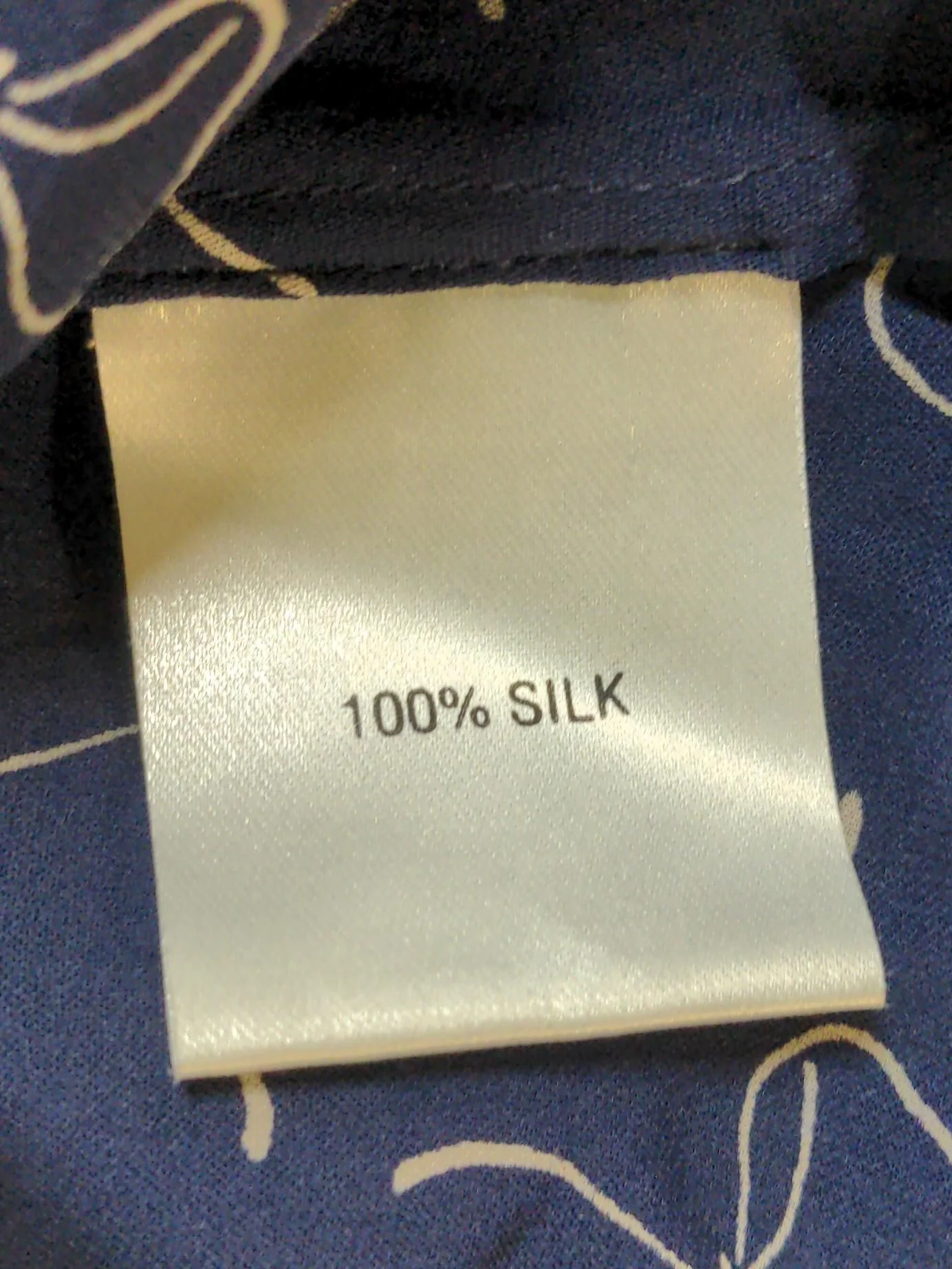 L.K. Bennett Women's Shirt UK 8 Blue 100% Silk Short Sleeve Collared Basic - Image 6