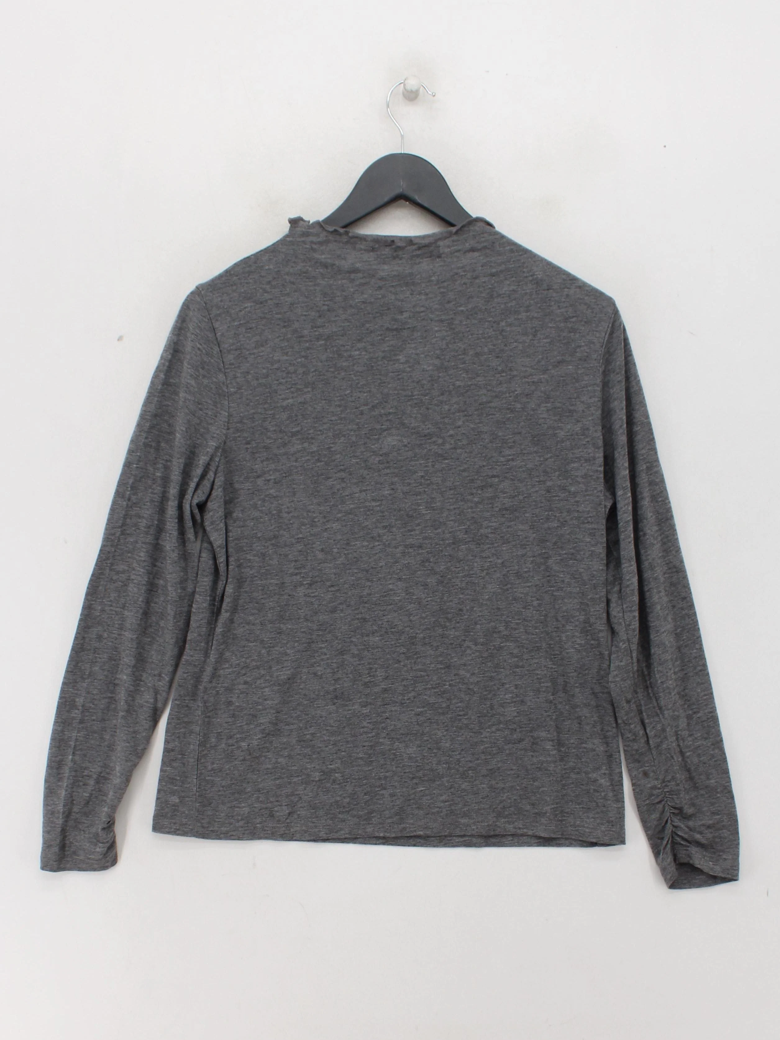 L.K. Bennett Women's Top M Grey Lyocell Modal with Wool Basic - Image 2