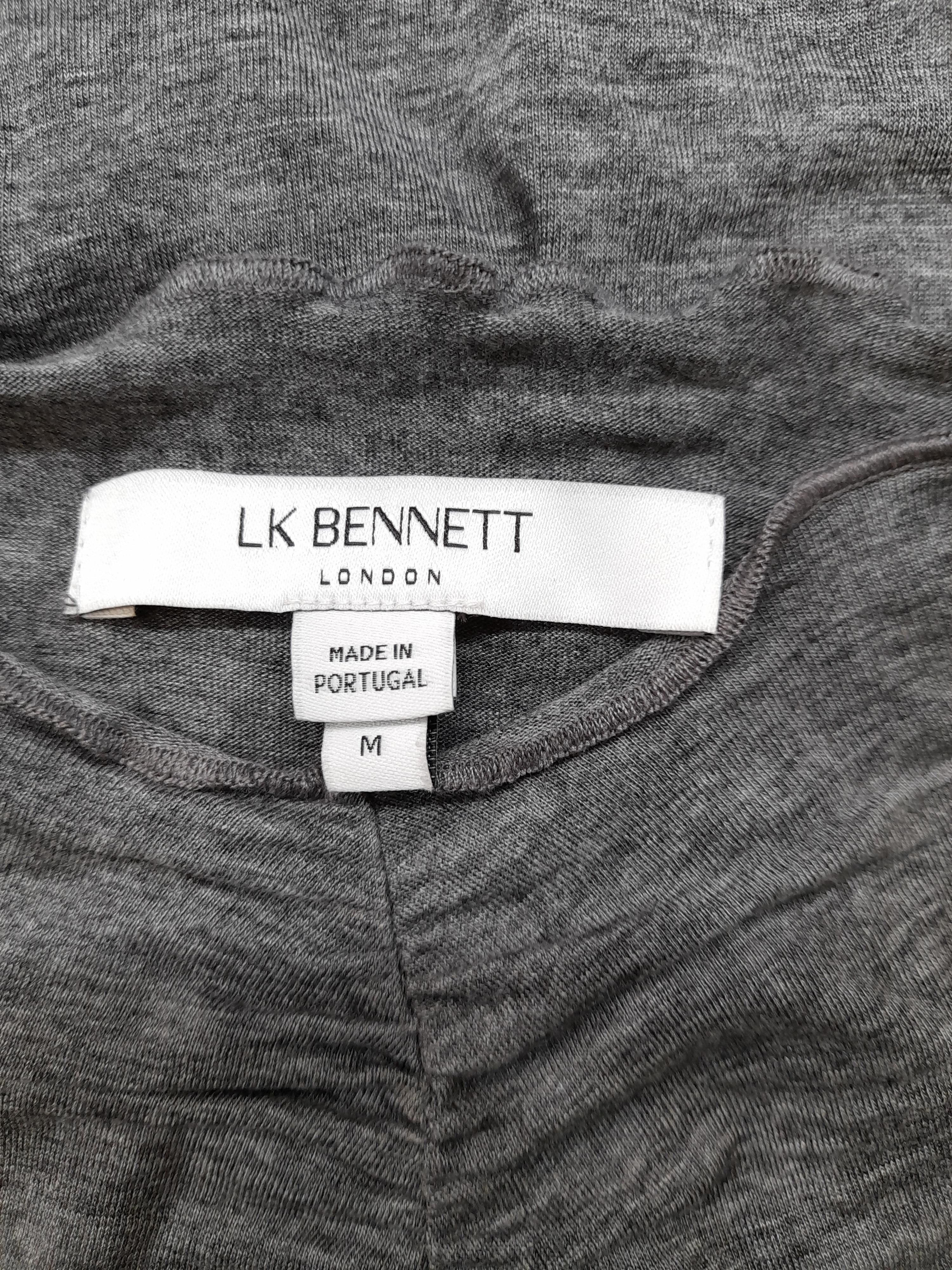 L.K. Bennett Women's Top M Grey Lyocell Modal with Wool Basic - Image 6