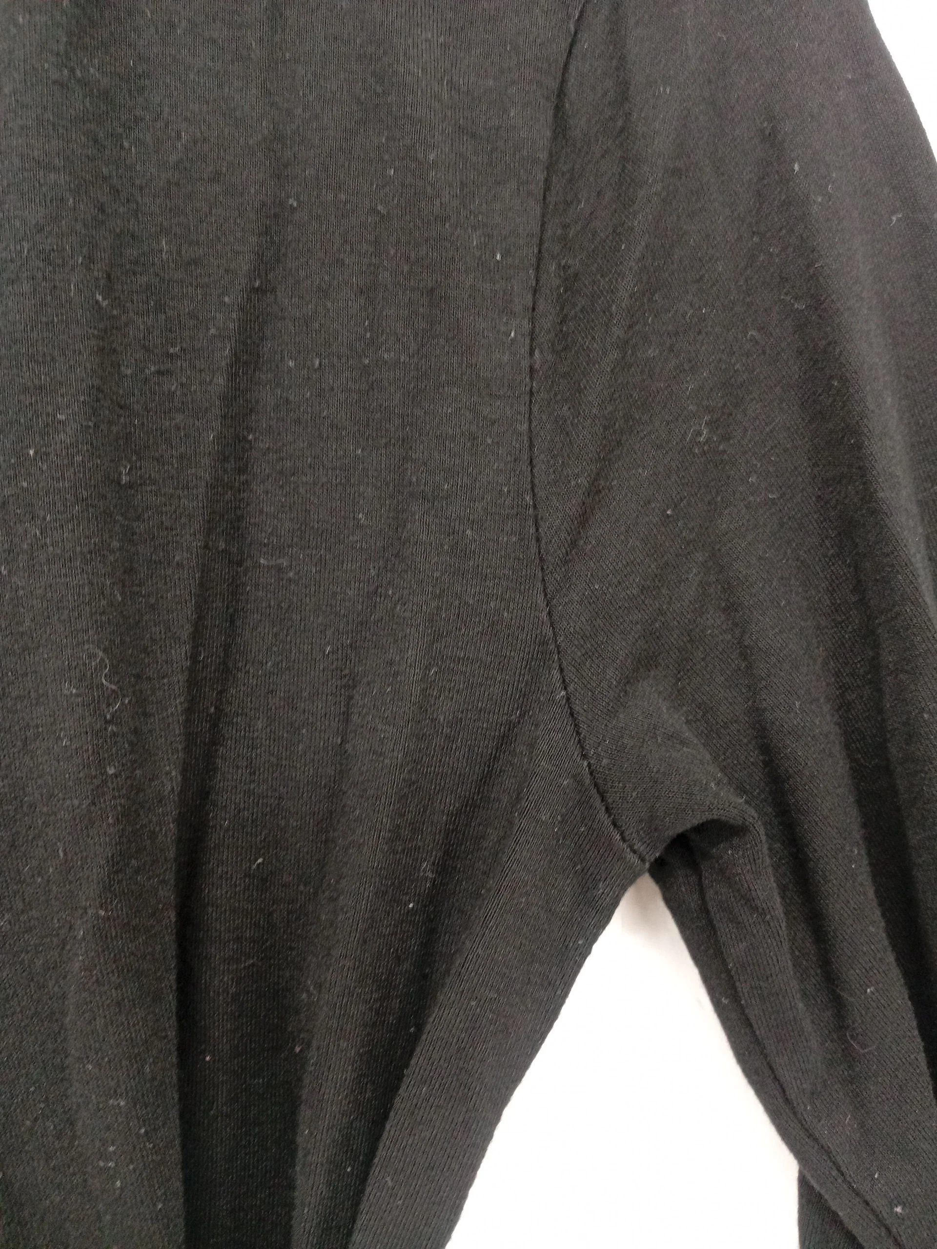 L.K. Bennett Women's Top XS Black Viscose with Elastane Long Sleeve V-Neck Basic - Image 5