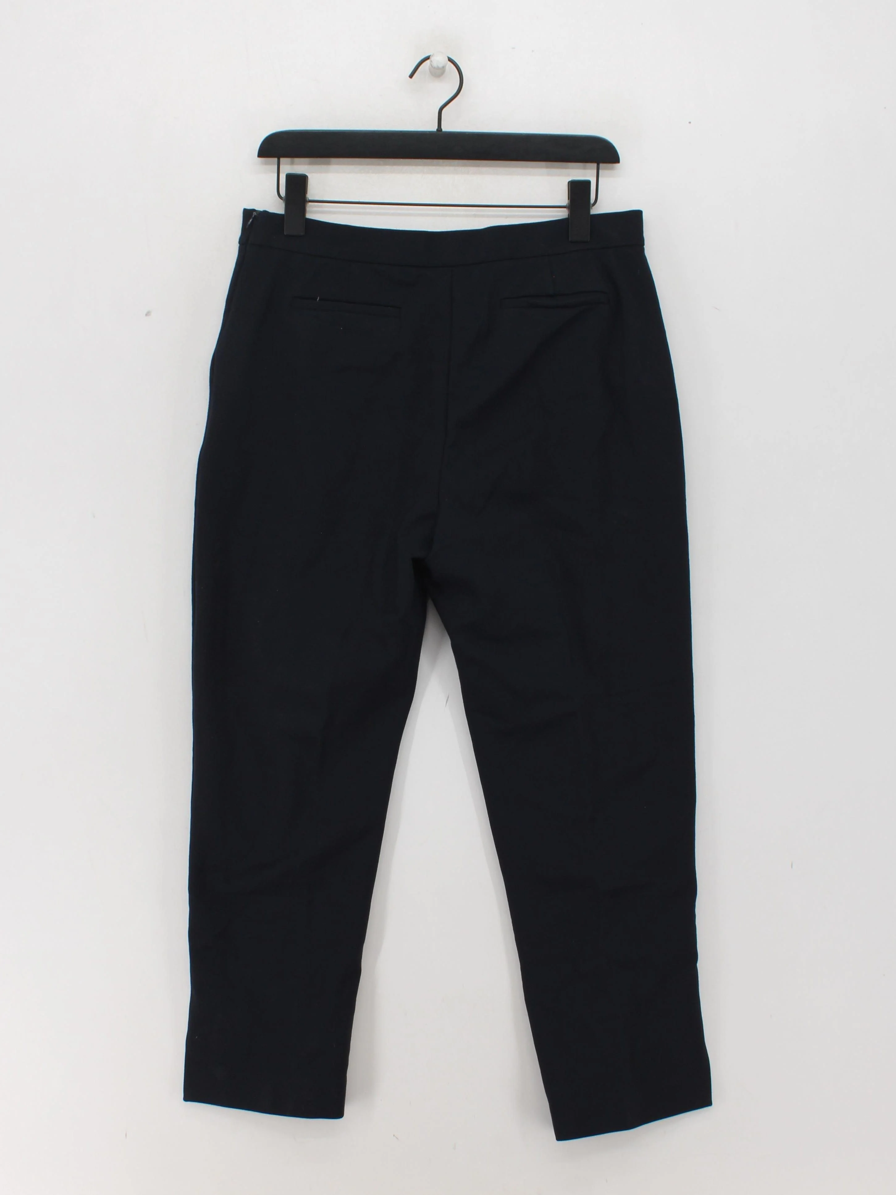 L.K. Bennett Women's Trousers UK 14 Blue Viscose with Polyamide, Elastane Chino - Image 2