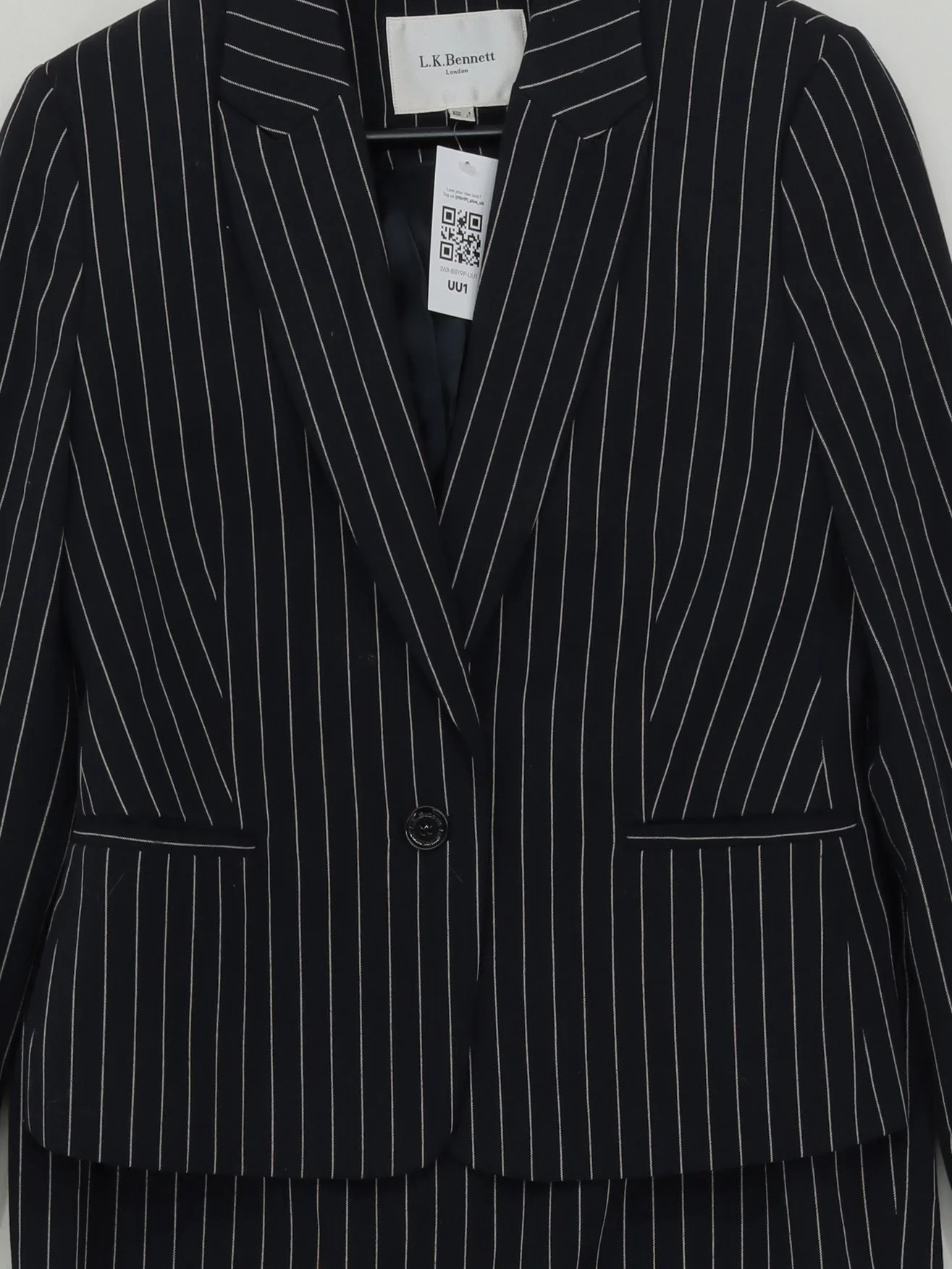 L.K. Bennett Women's Two Piece Suit UK 10 Blue Polyester - Image 3