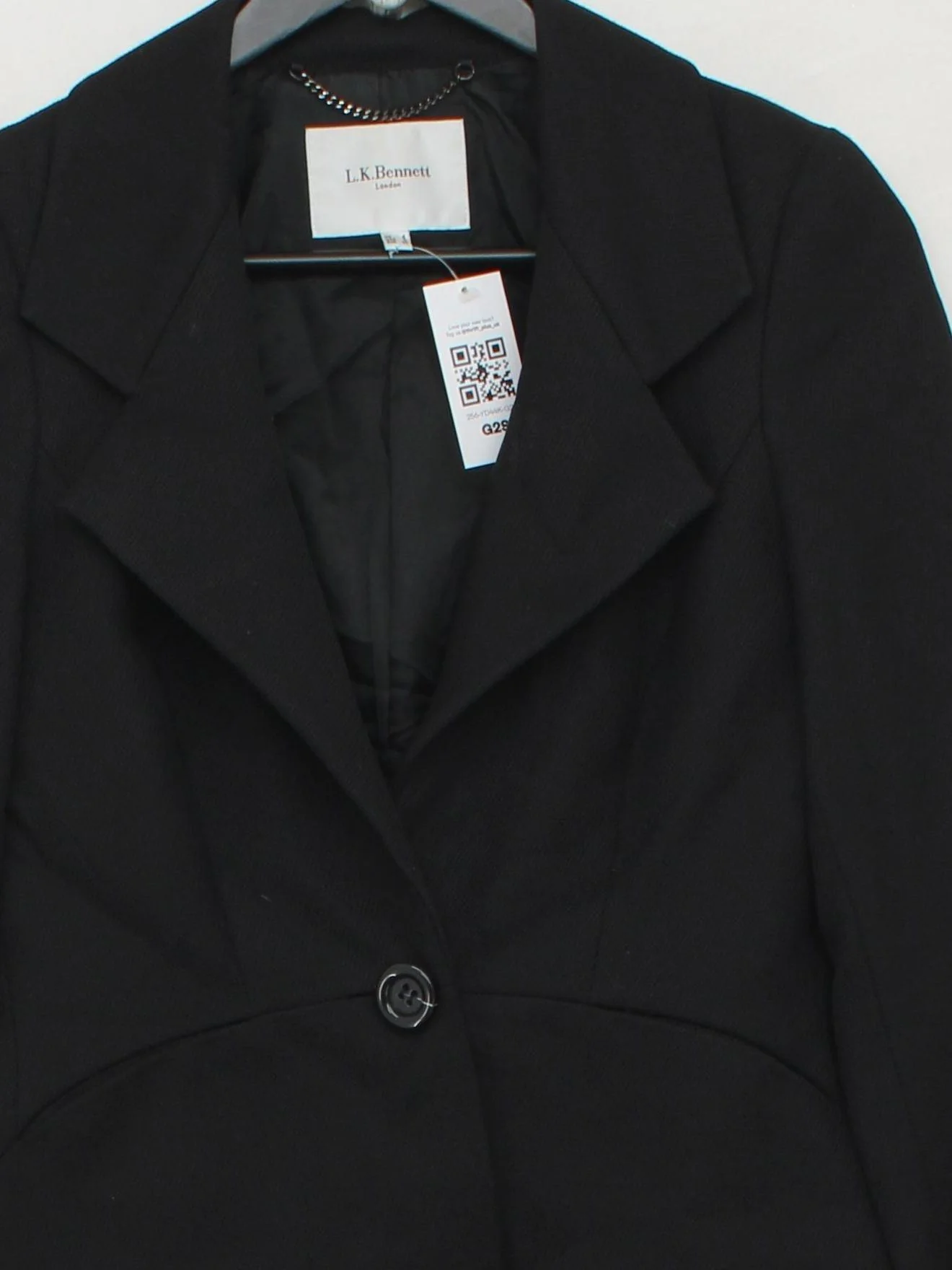 L.K. Bennett Women's Two Piece Suit UK 8 Black Polyester - Image 3