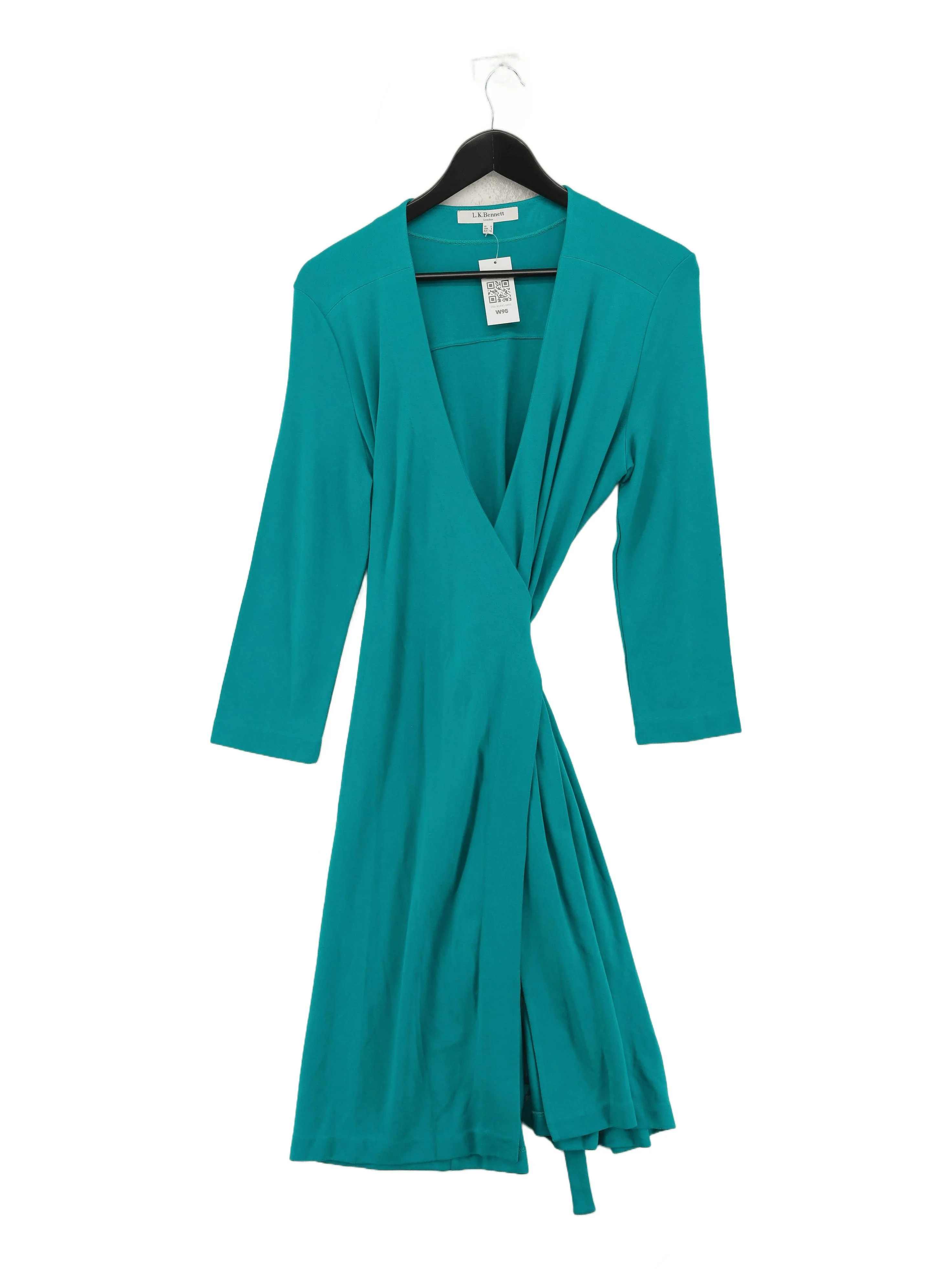 L.K. Bennett Wrap Midi Dress UK12 in Green