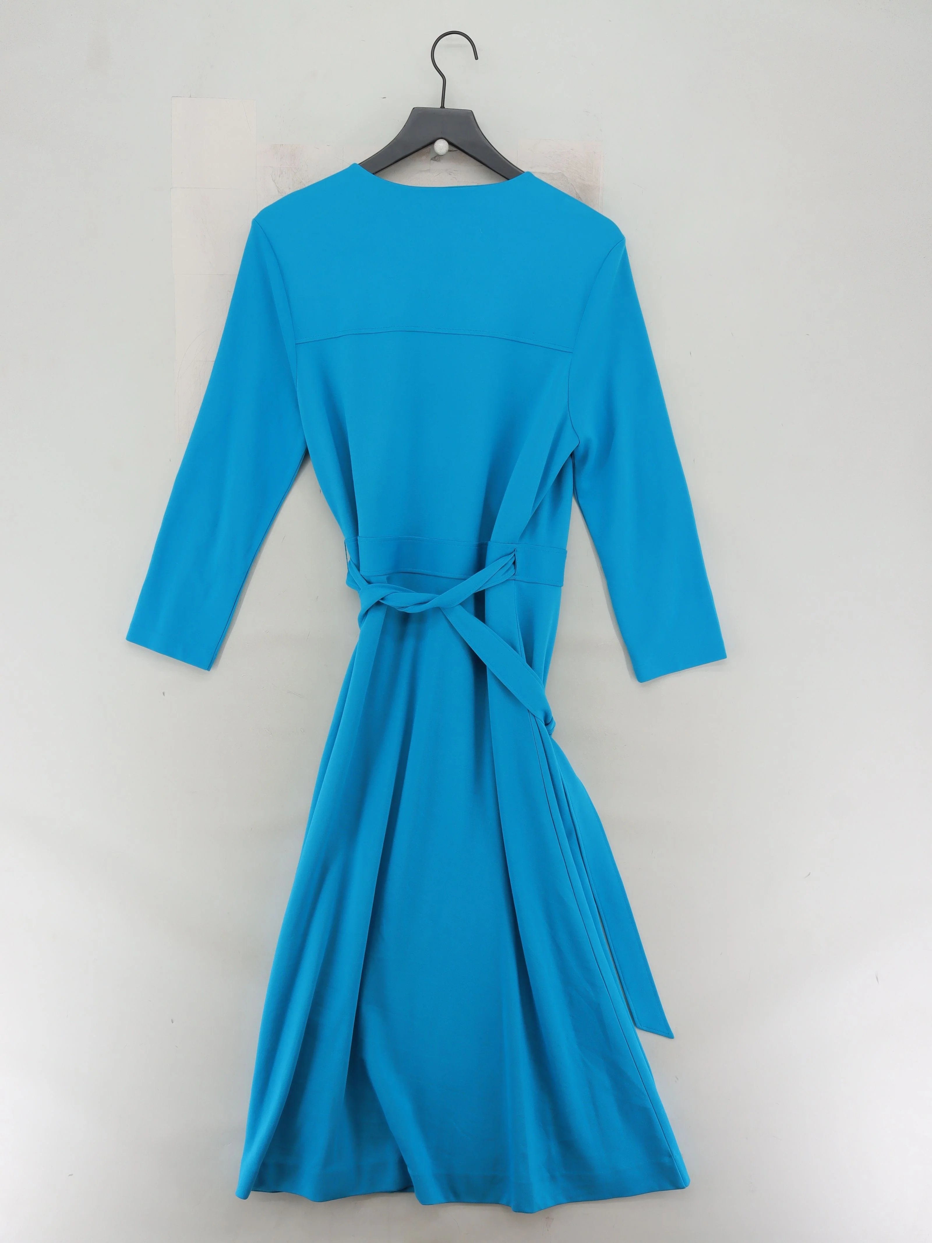 L.K. Bennett Wrap Midi Dress UK14 in Blue - Image 2
