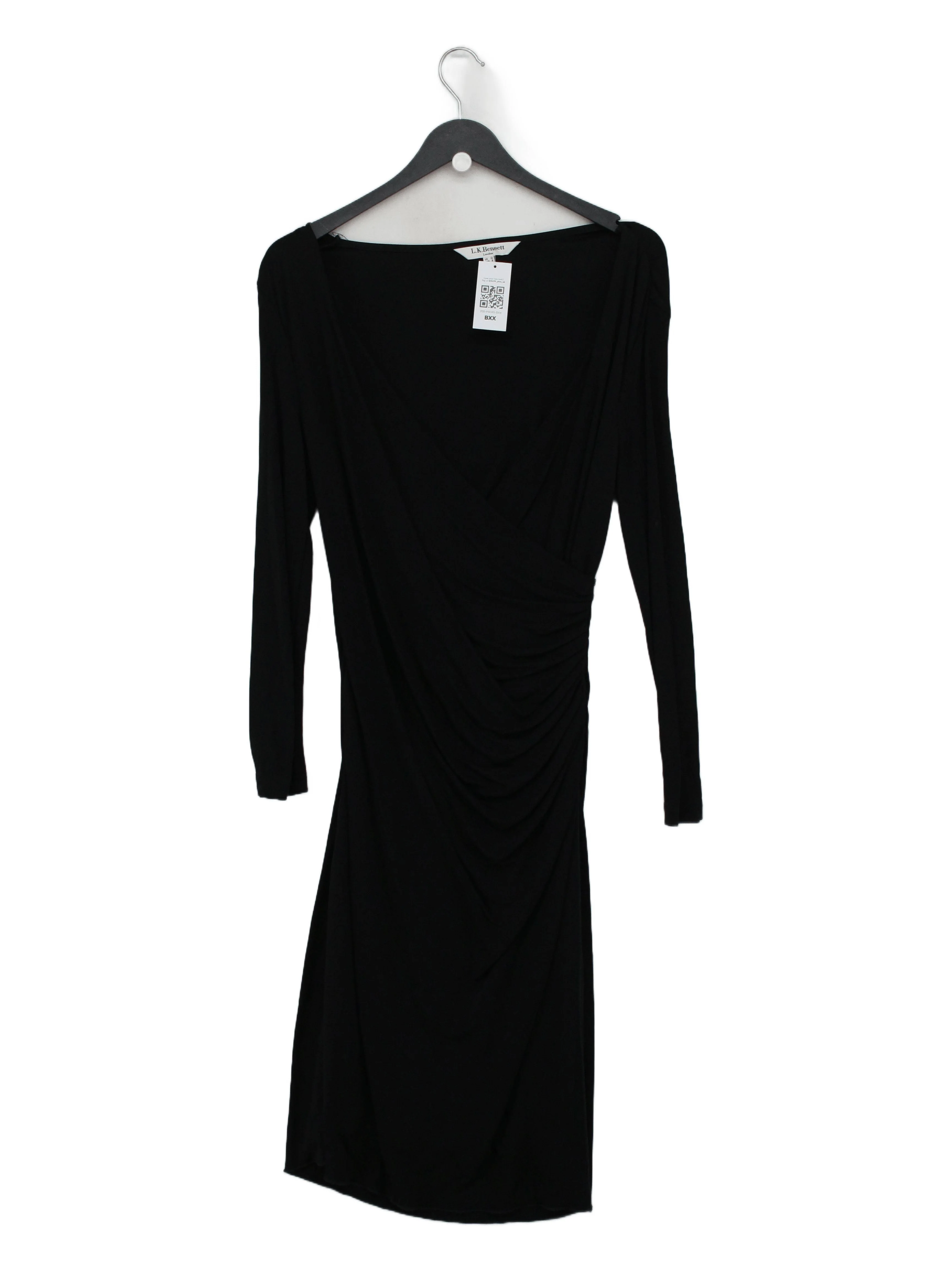 L.K. Bennett Wrap Mini Dress in Black
