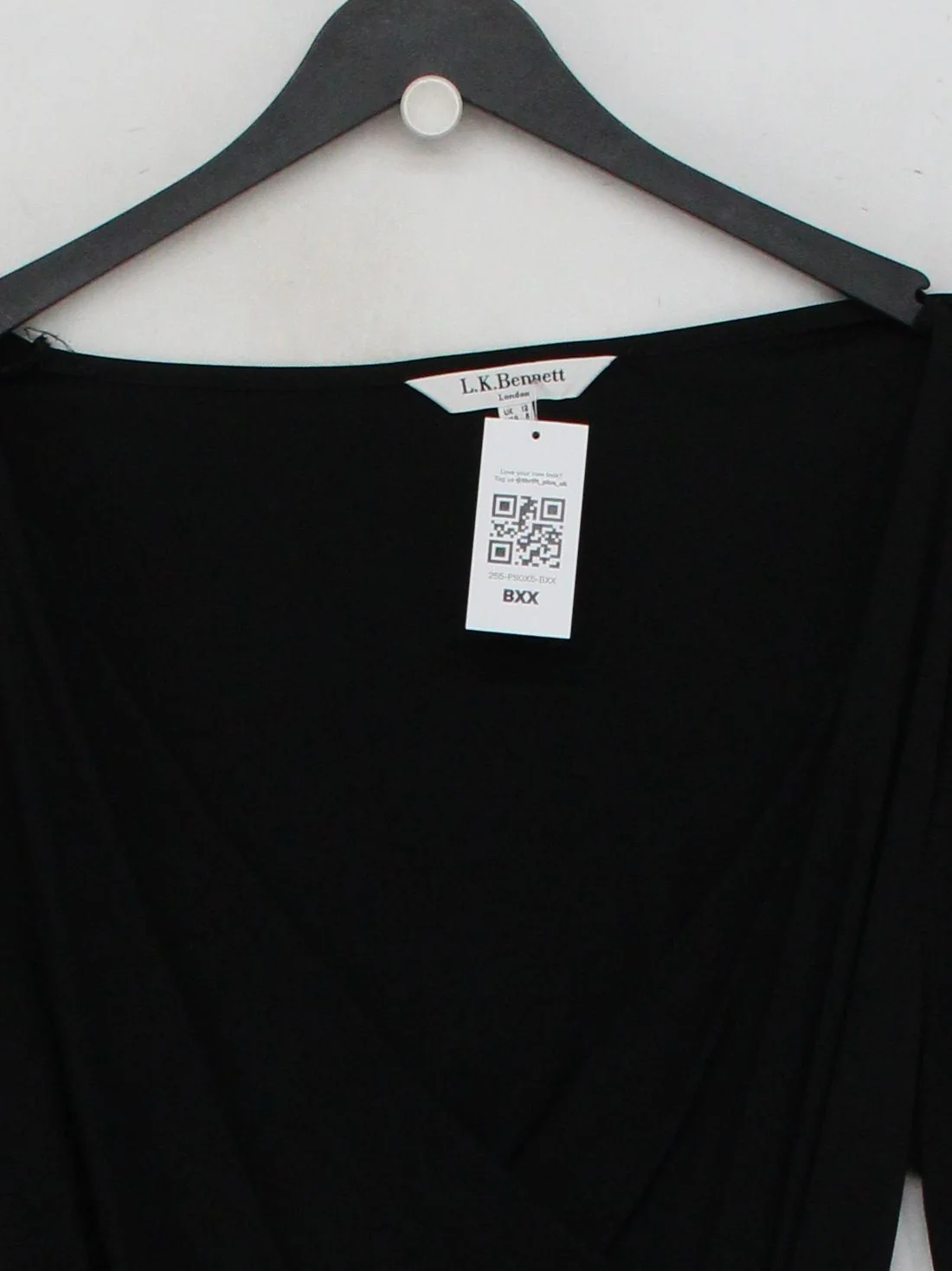 L.K. Bennett Wrap Mini Dress in Black - Image 3