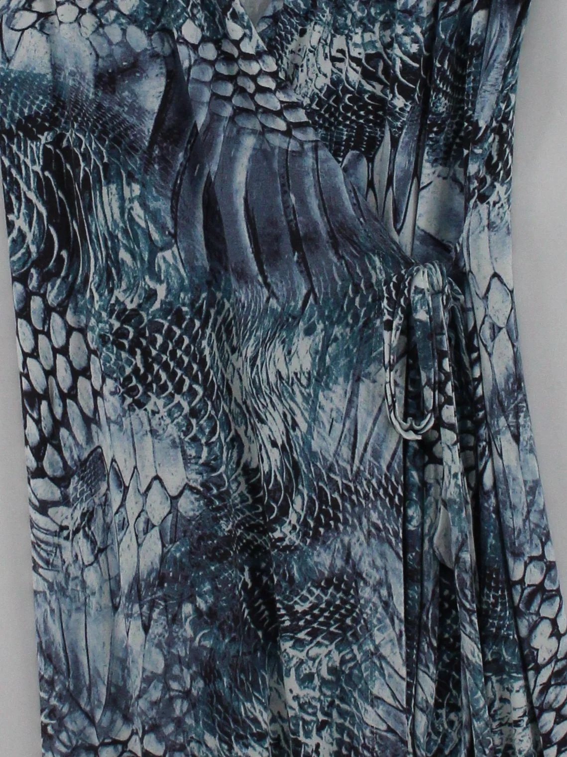 L.K. Bennett Wrap Mini Dress M in Blue - Image 3