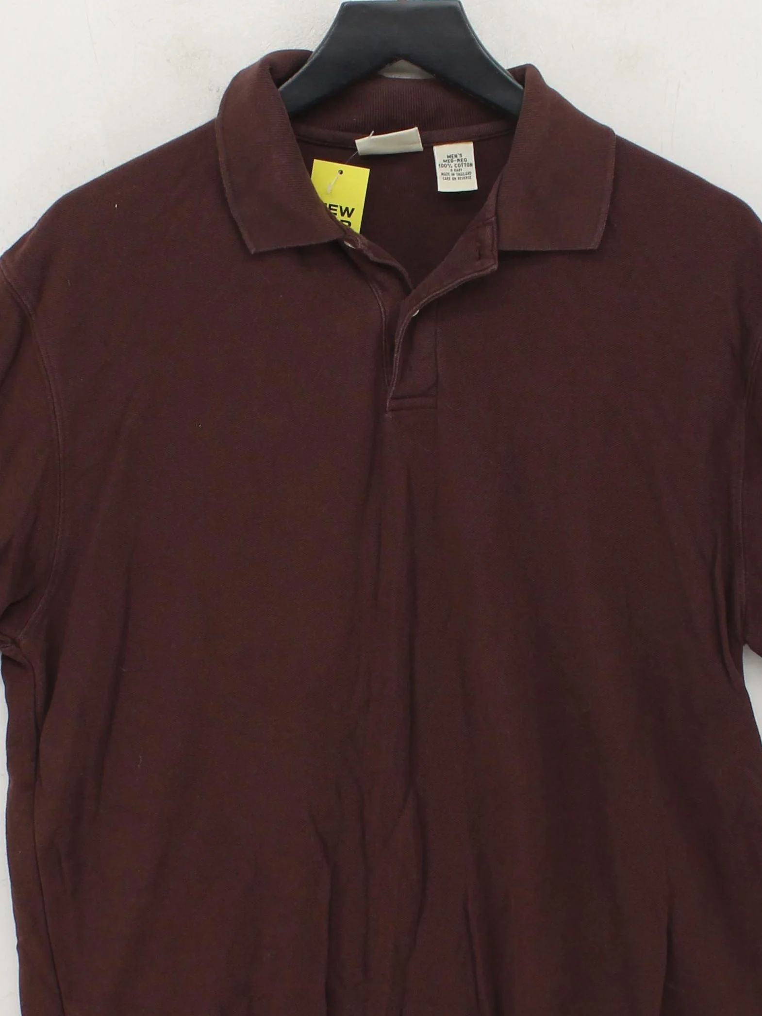 L.L. Bean Men's Polo M Brown 100% Cotton Basic - Image 3