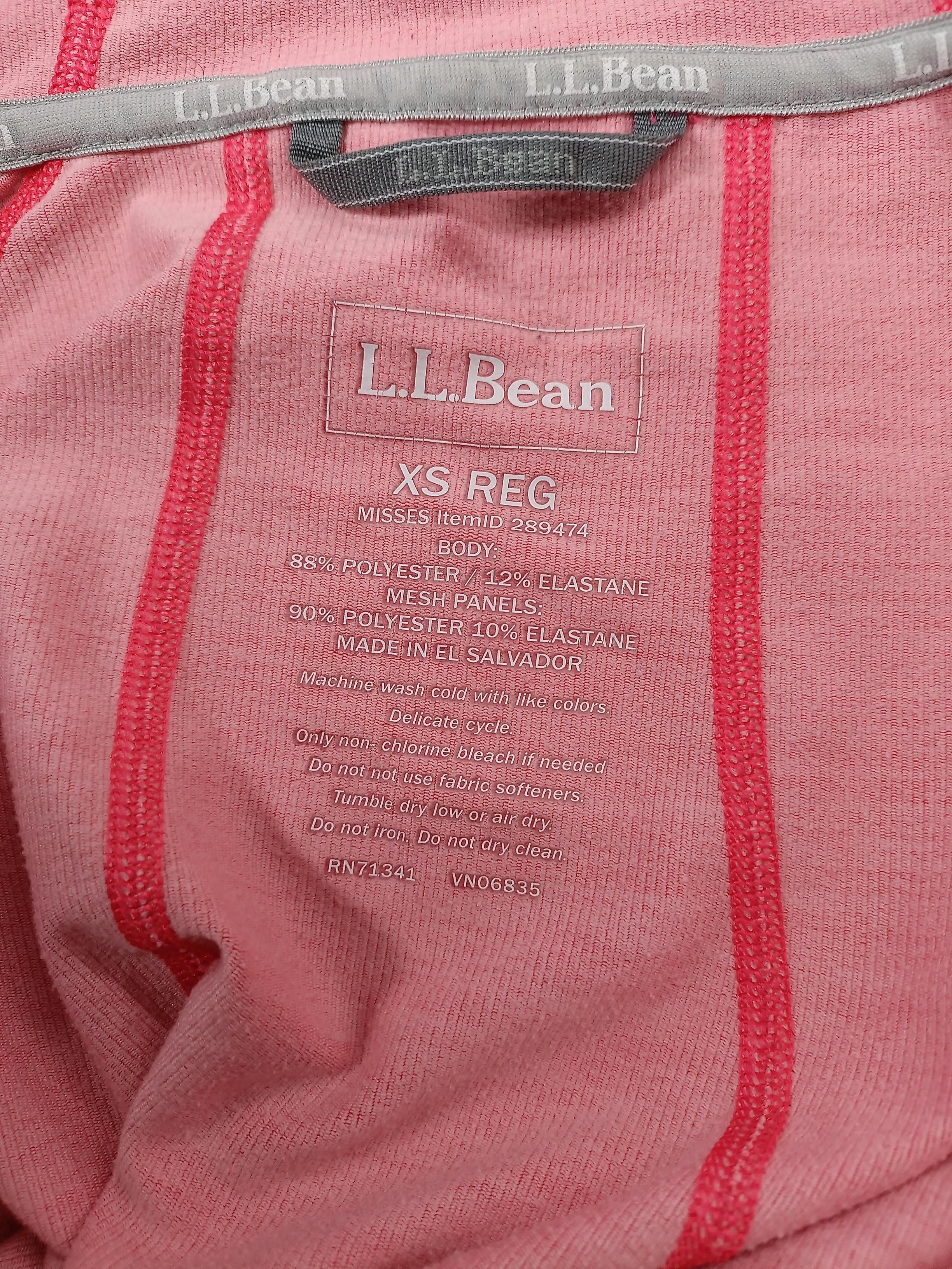 L.L. Bean Women's Hoodie XS Pink Polyester with Elastane Pullover - Image 5