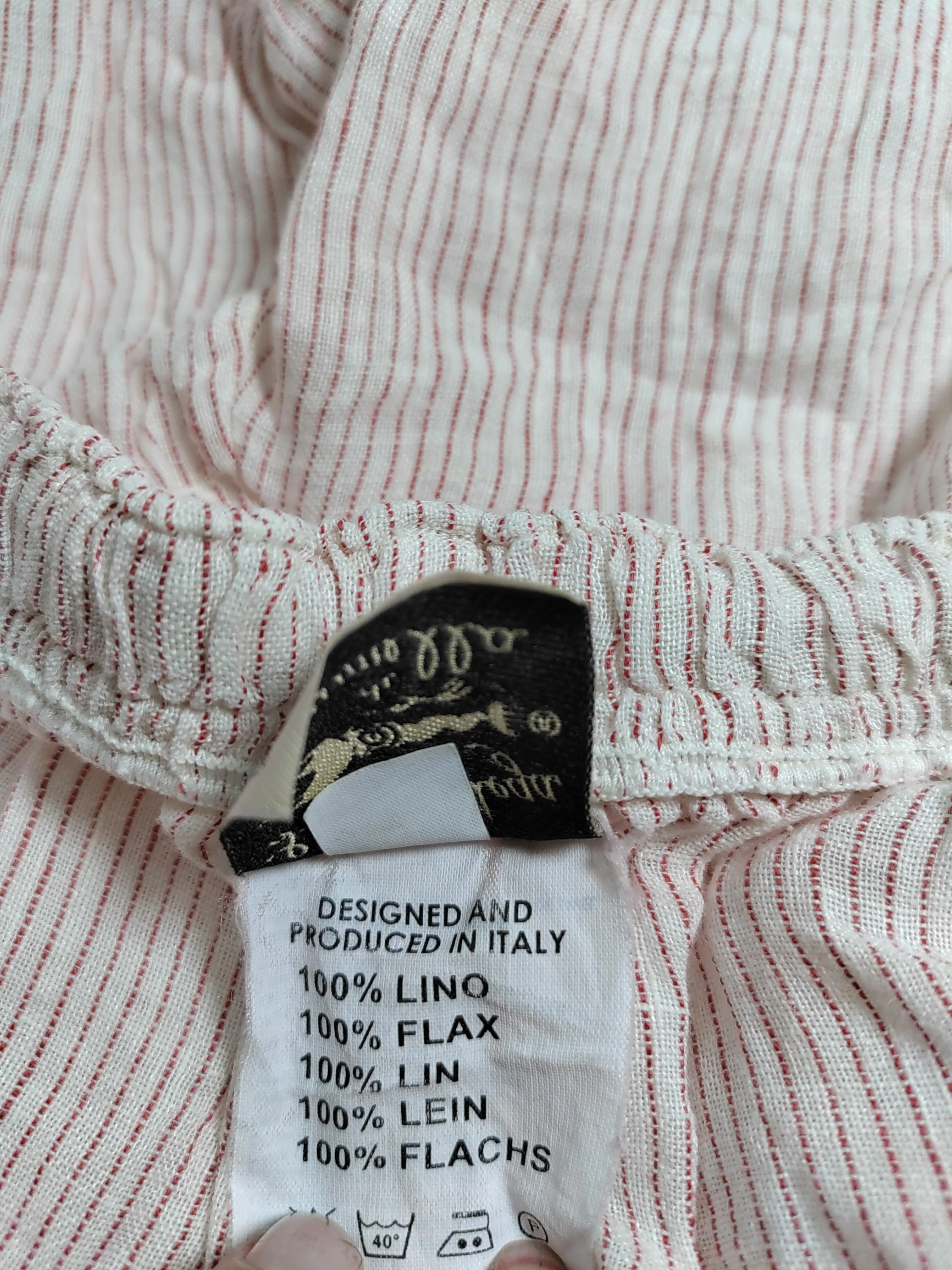 La Bottega Di Brunella Women's Trousers W 34 in Cream 100% Linen Sweatpants - Image 6
