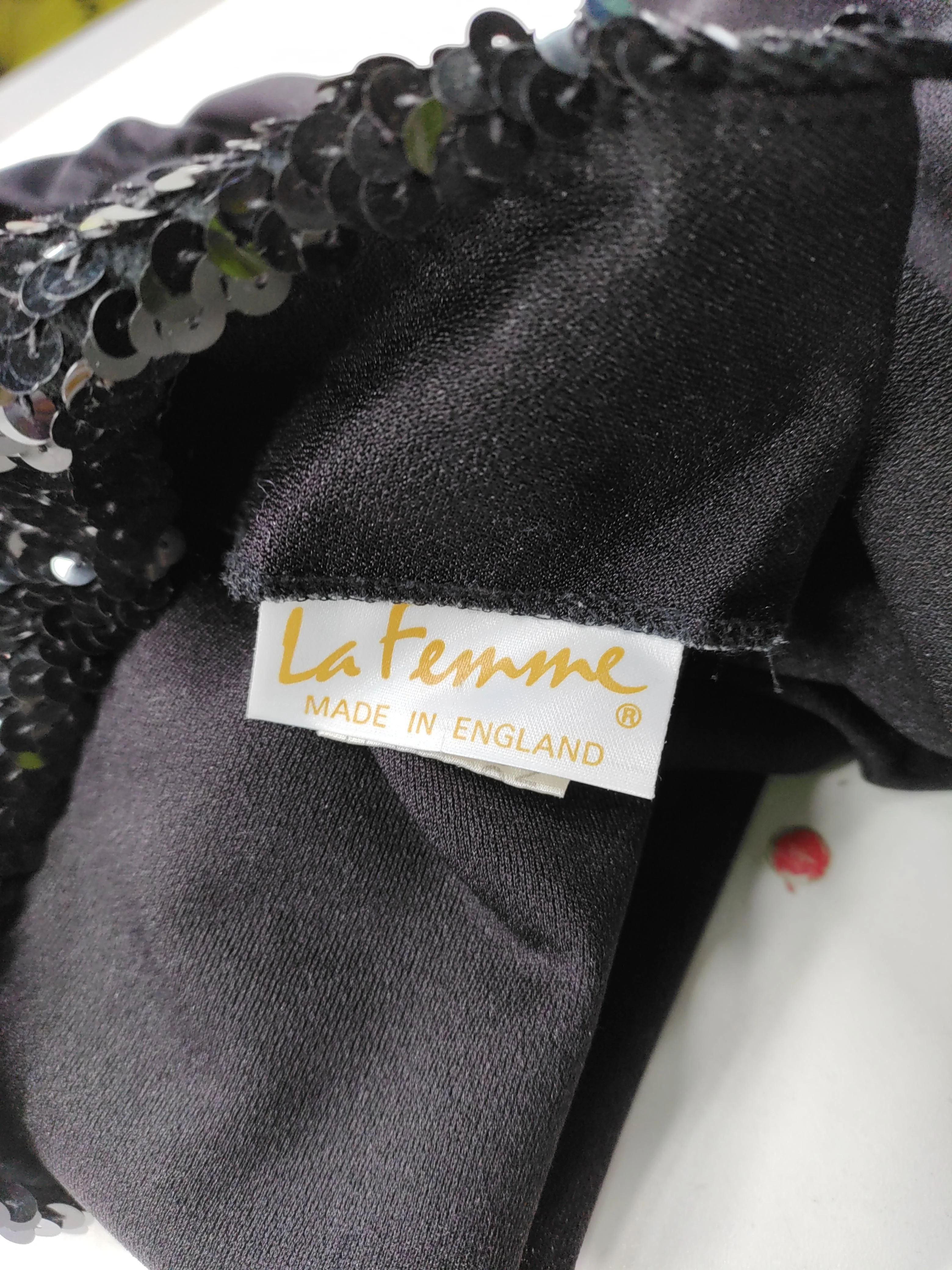 La Femme Women's Top XXS Black 100% Polyester Long Sleeve Collared Basic - Image 5
