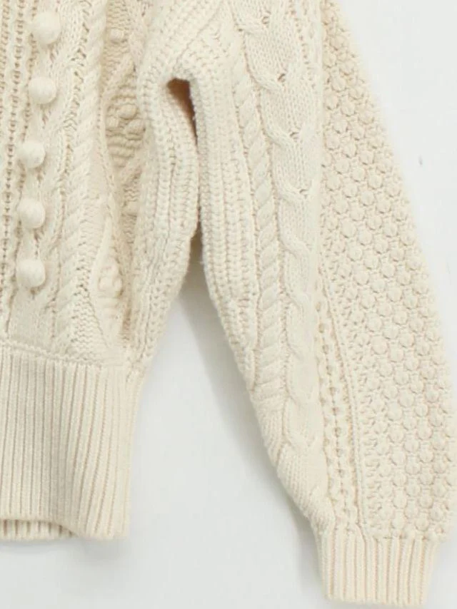 La Maille Sezane Women's Jumper XS Cream Wool New with tags - Image 4