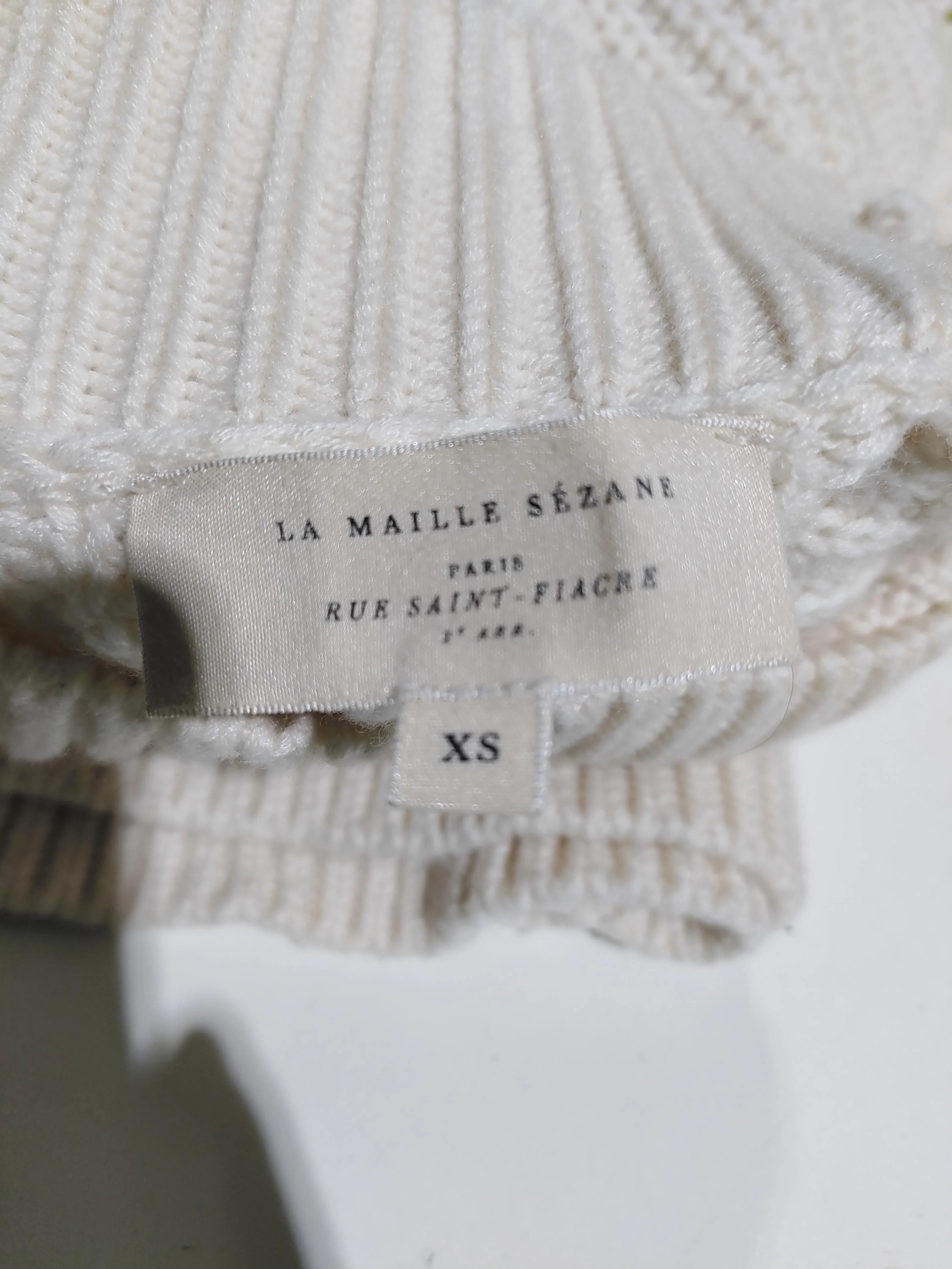 La Maille Sezane Women's Jumper XS Cream Wool New with tags - Image 5