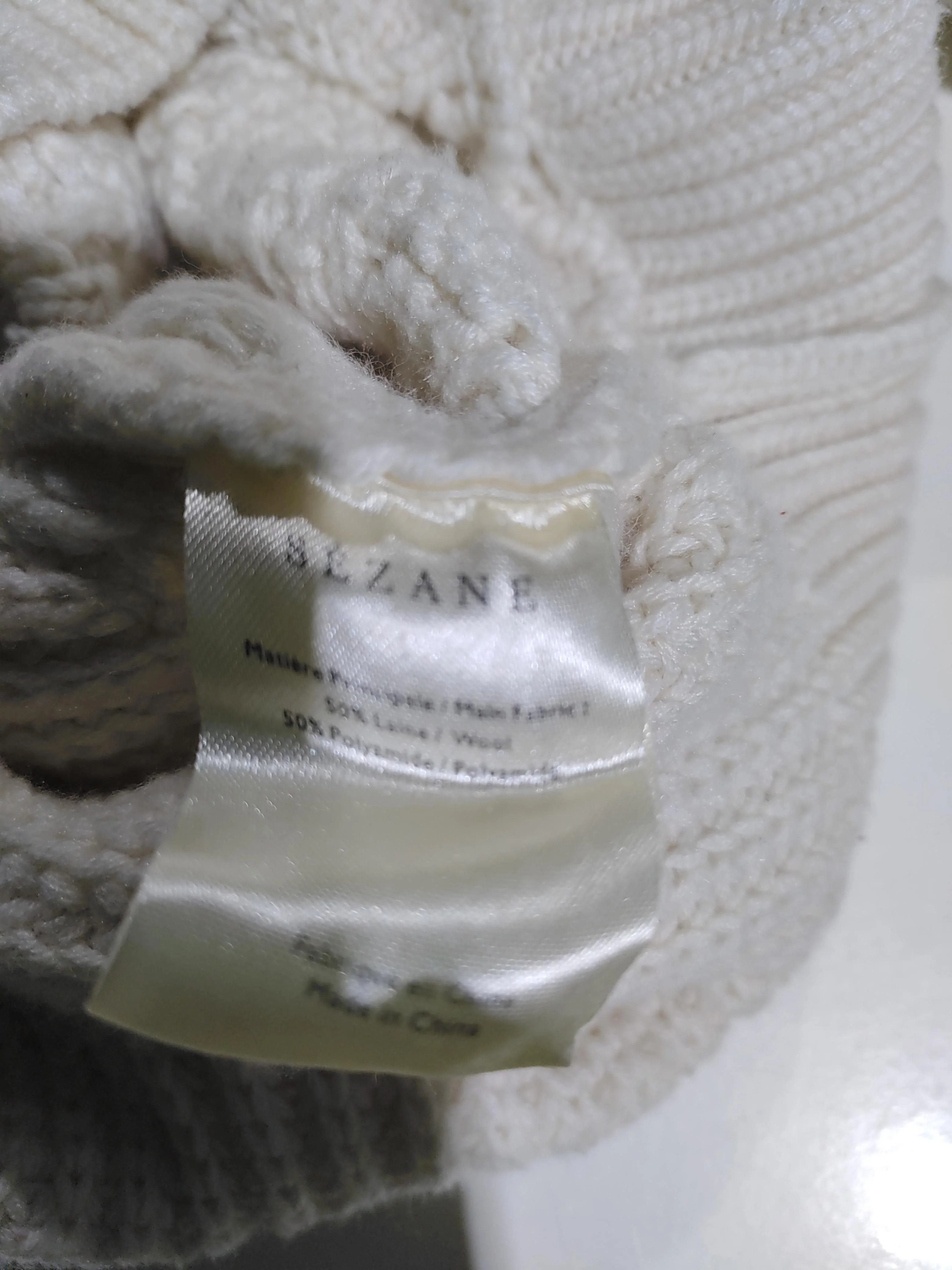 La Maille Sezane Women's Jumper XS Cream Wool New with tags - Image 6