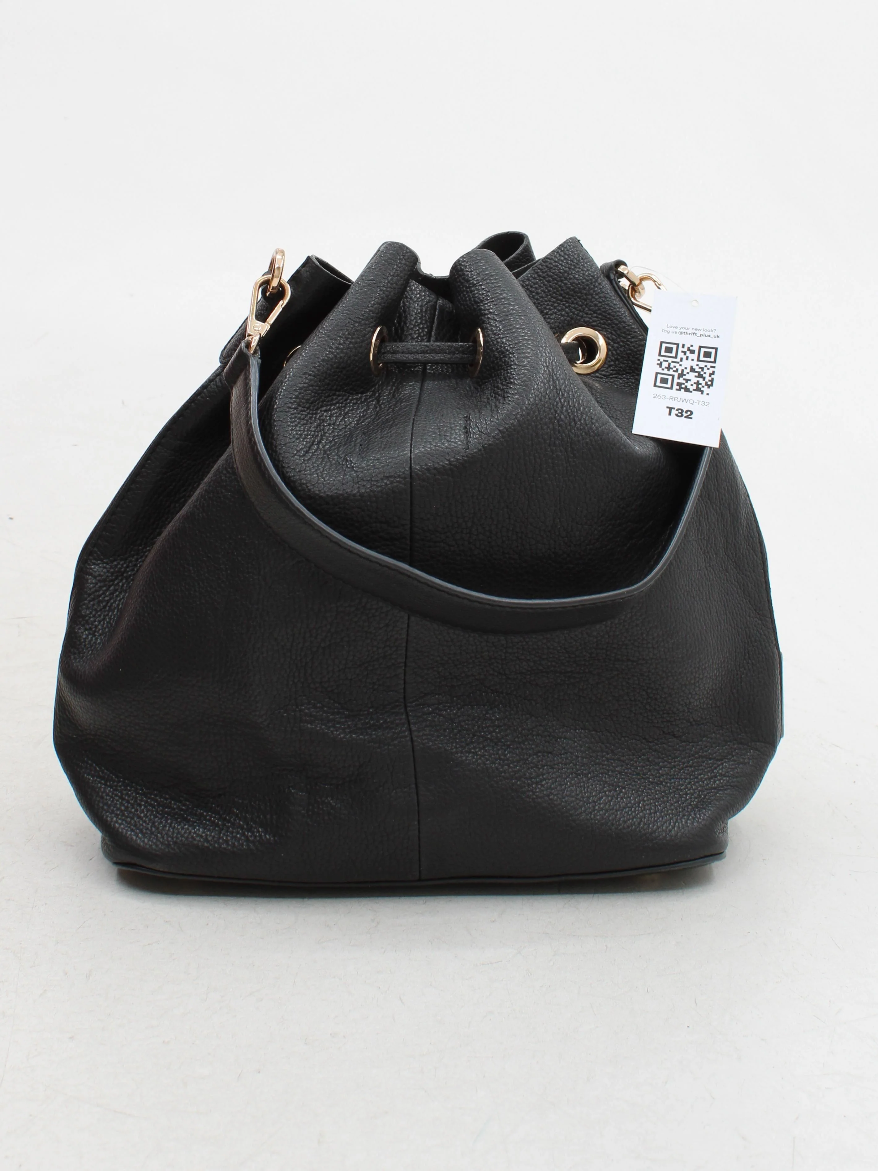 La Redoute Women's Bag Black Leather with Polyester Shoulder Bag - Image 2