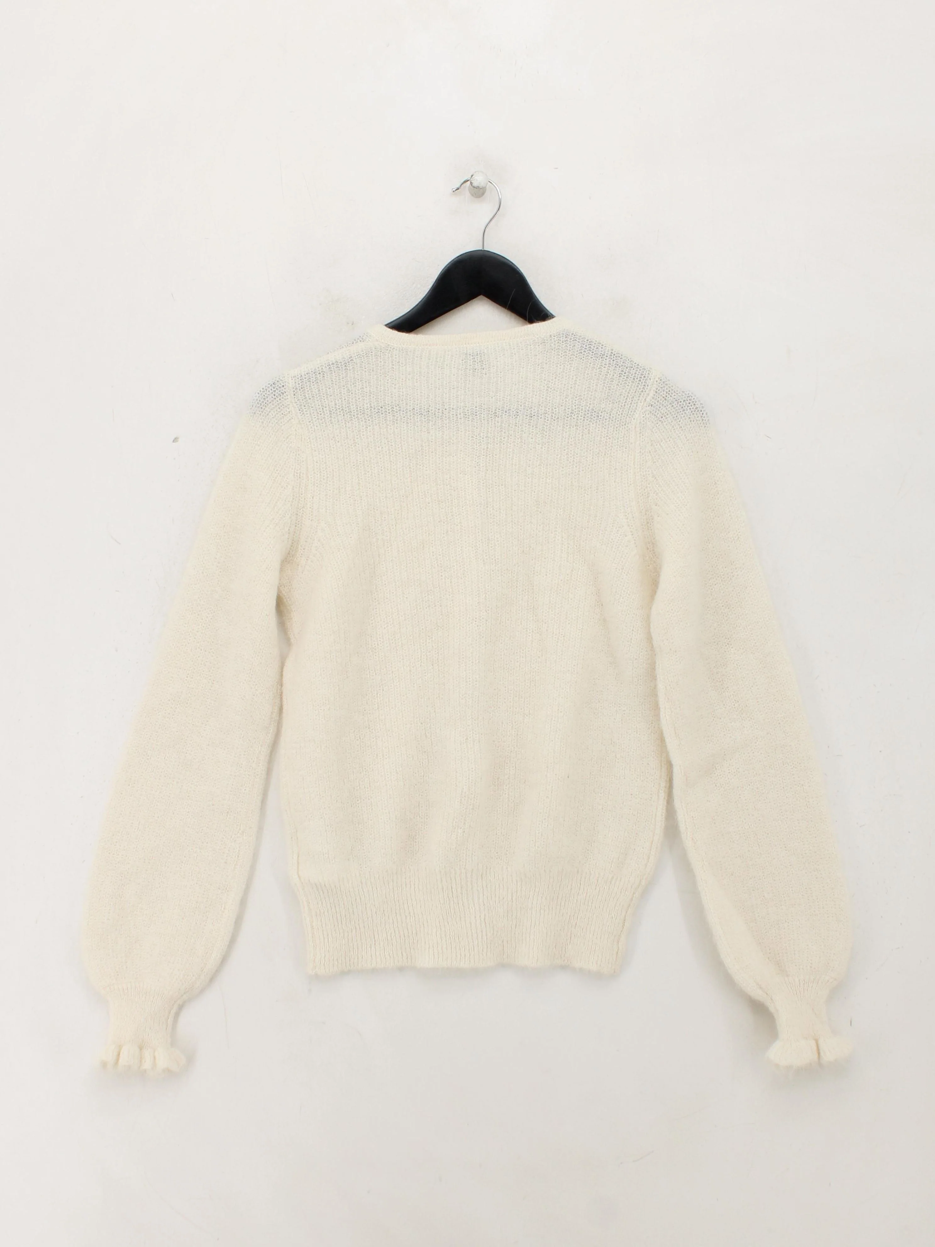 La Redoute Women's Cardigan S Cream Angora with Polyamide, Wool Cardigan - Image 2