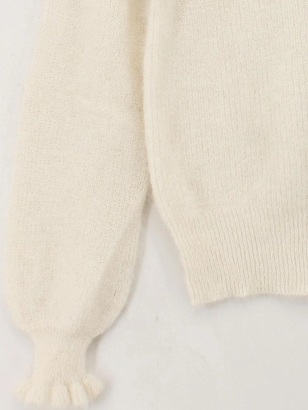 La Redoute Women's Cardigan S Cream Angora with Polyamide, Wool Cardigan - Image 4