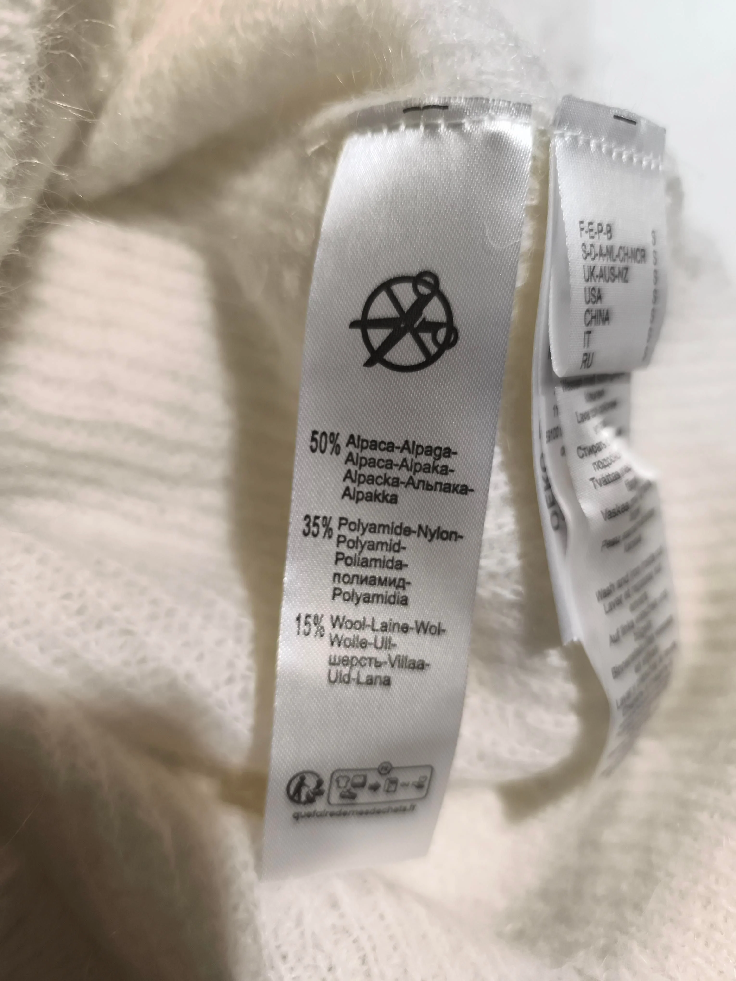 La Redoute Women's Cardigan S Cream Angora with Polyamide, Wool Cardigan - Image 6