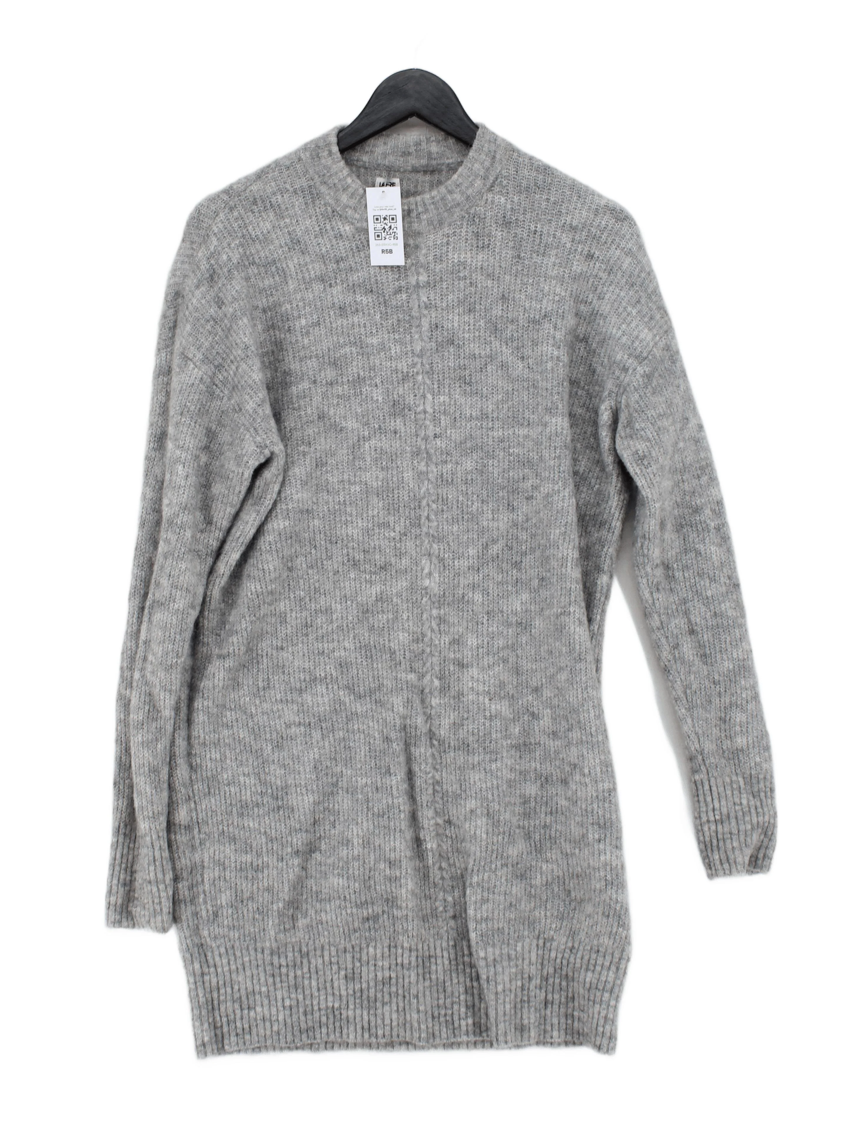 La Redoute Women's Jumper L Grey Wool with Polyamide, Elastane Pullover