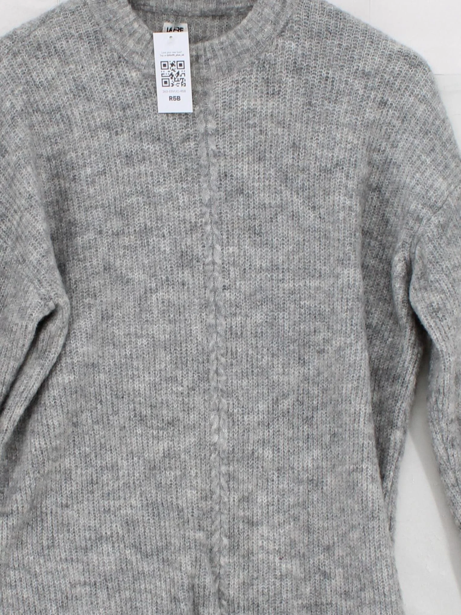 La Redoute Women's Jumper L Grey Wool with Polyamide, Elastane Pullover - Image 3