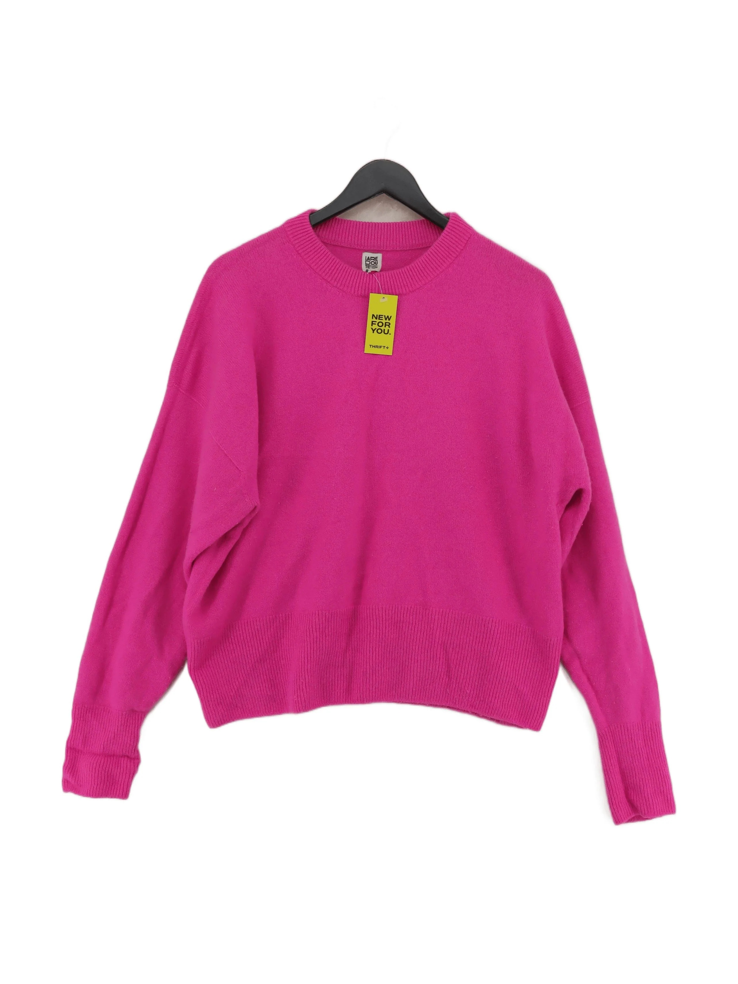 La Redoute Women's Jumper L Pink Wool with Cashmere Round Neck Pullover