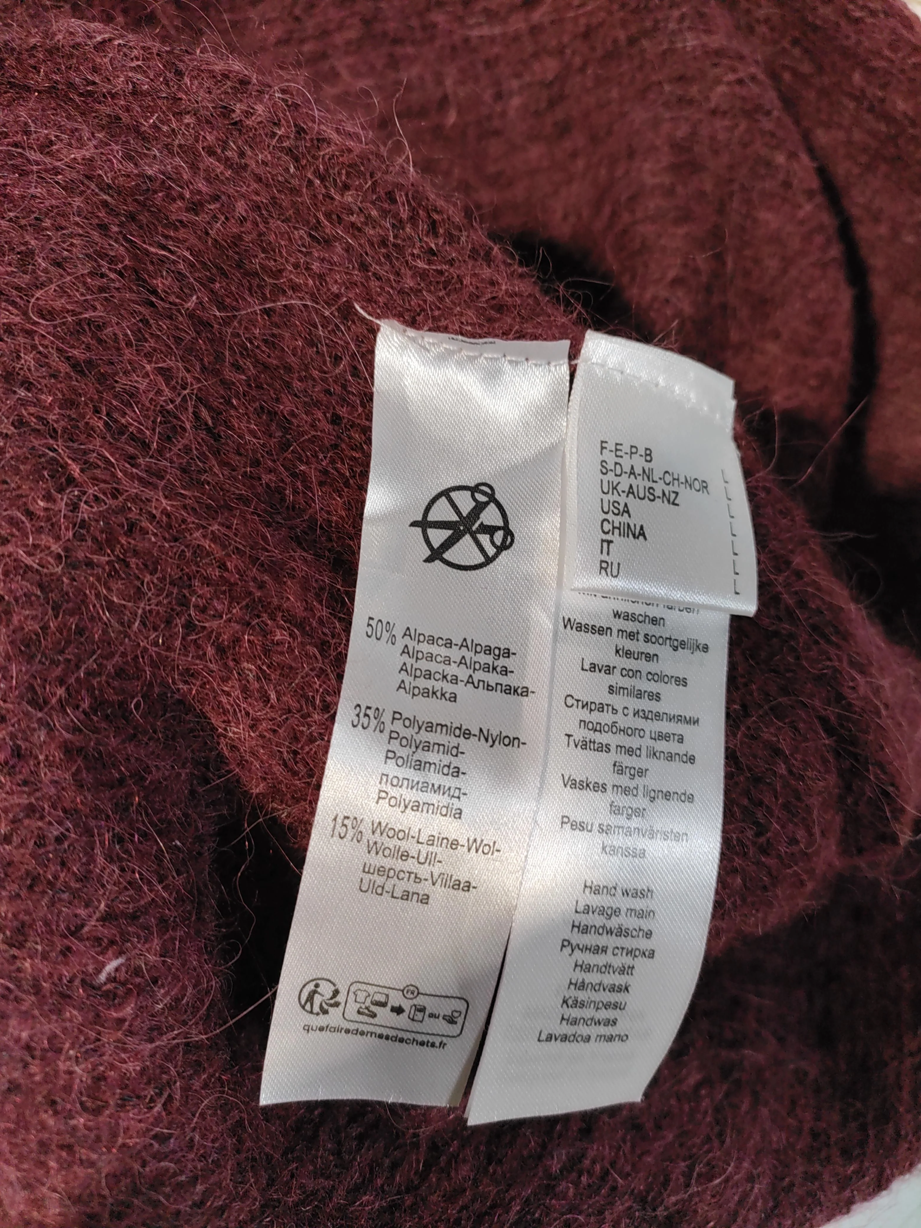 La Redoute Women's Jumper L Red Other with Polyamide, Wool High Neck Pullover - Image 6