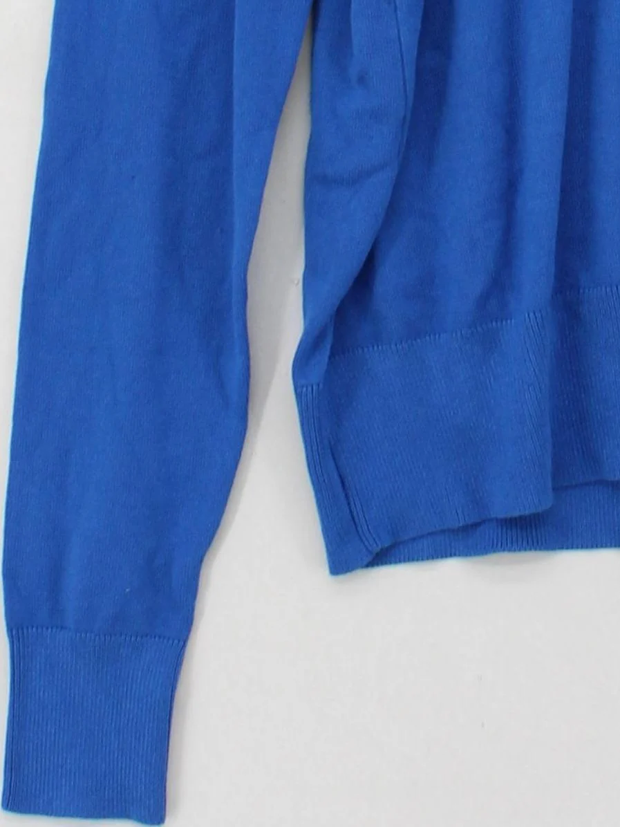 La Redoute Women's Jumper M Blue Viscose with Polyamide Round Neck Pullover - Image 4