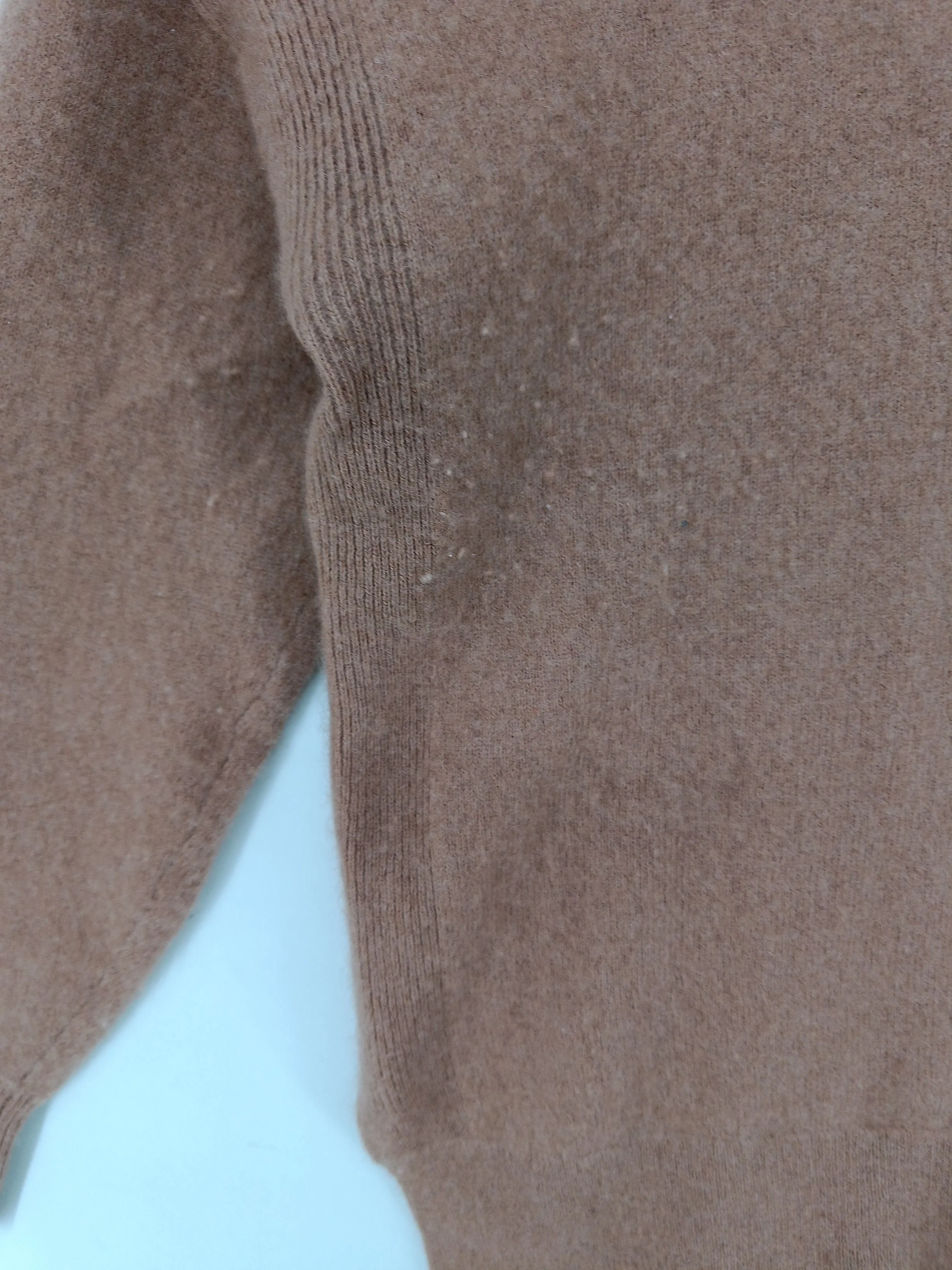 La Redoute Women's Jumper M Brown 100% Cashmere Round Neck Pullover - Image 5