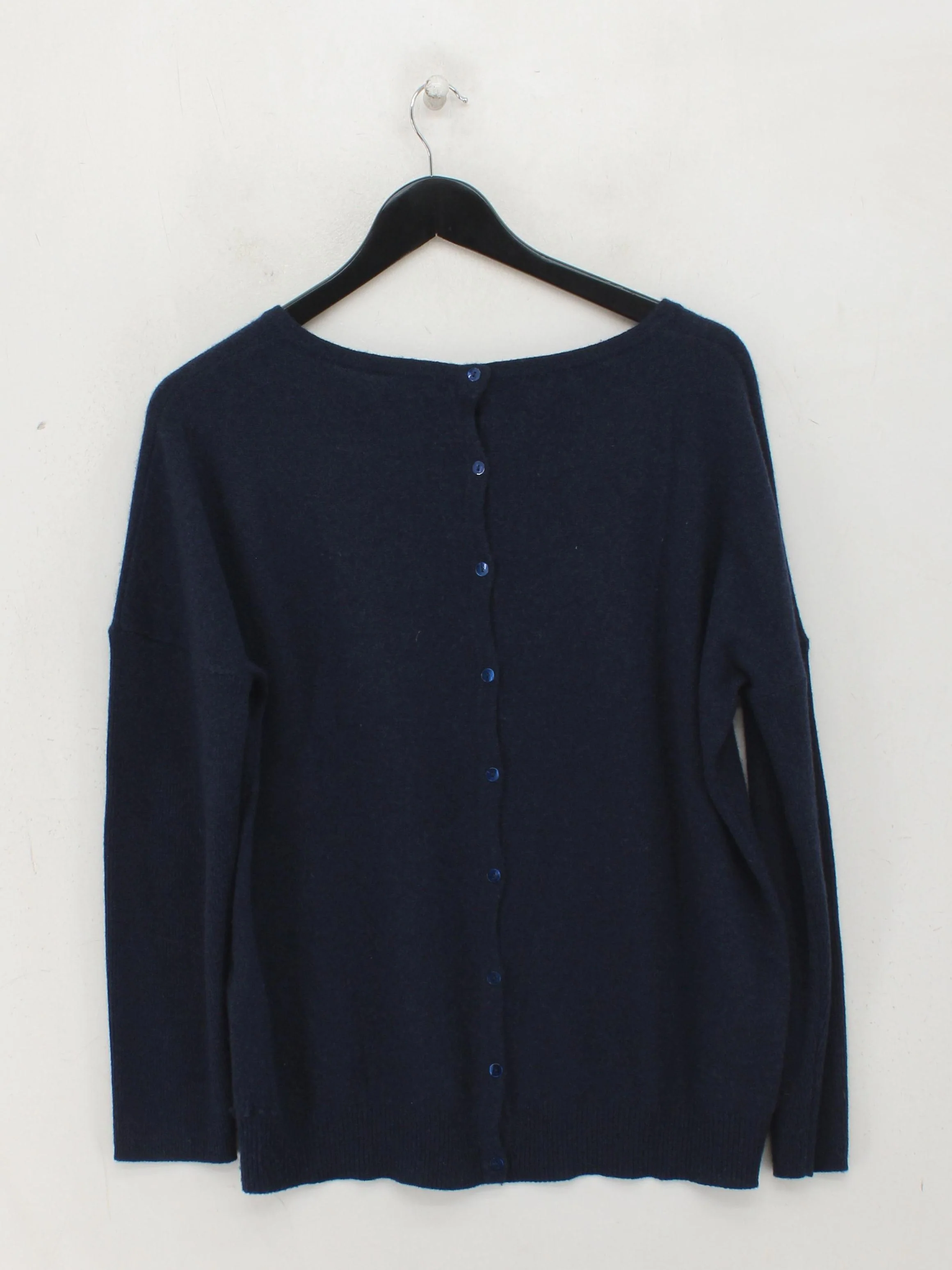 La Redoute Women's Jumper UK 10 Blue 100% Cashmere Round Neck Pullover - Image 2