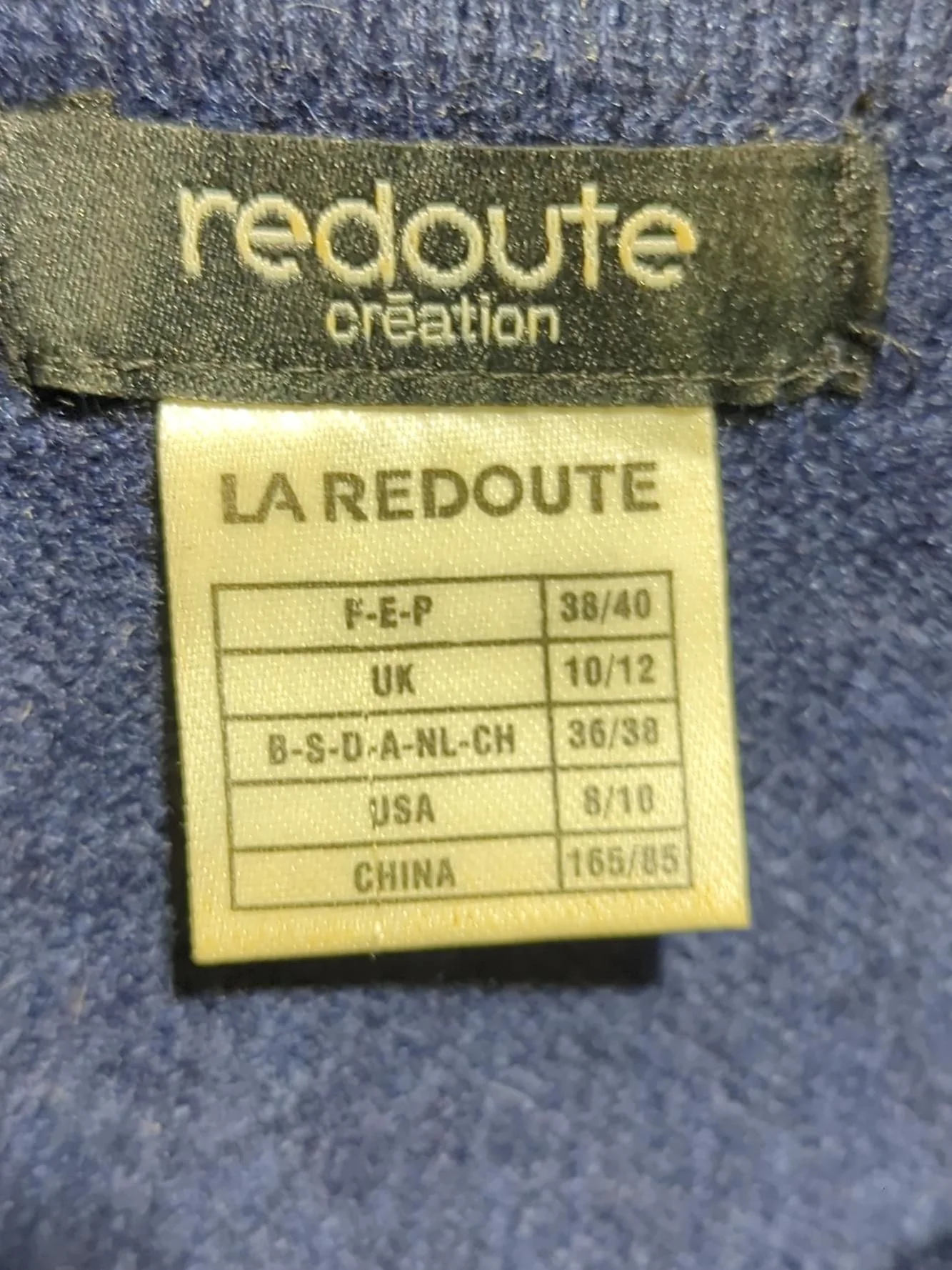 La Redoute Women's Jumper UK 10 Blue 100% Cashmere Round Neck Pullover - Image 6