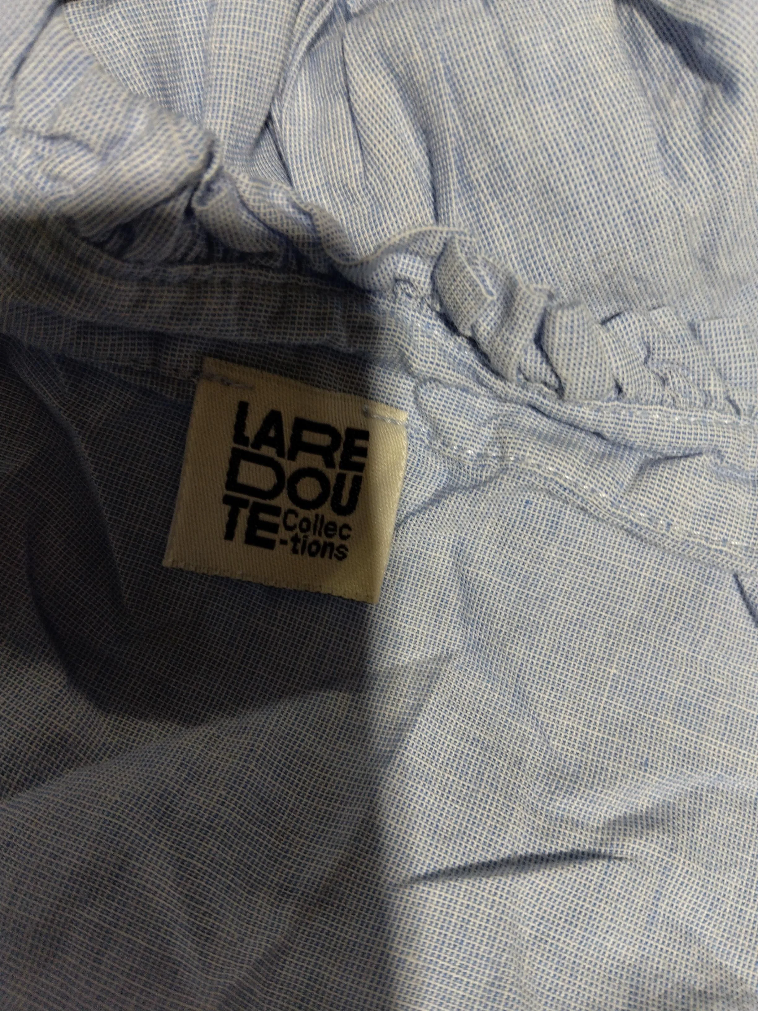 La Redoute Women's Shirt UK 16 Blue 100% Cotton Long Sleeve Collared Basic - Image 5