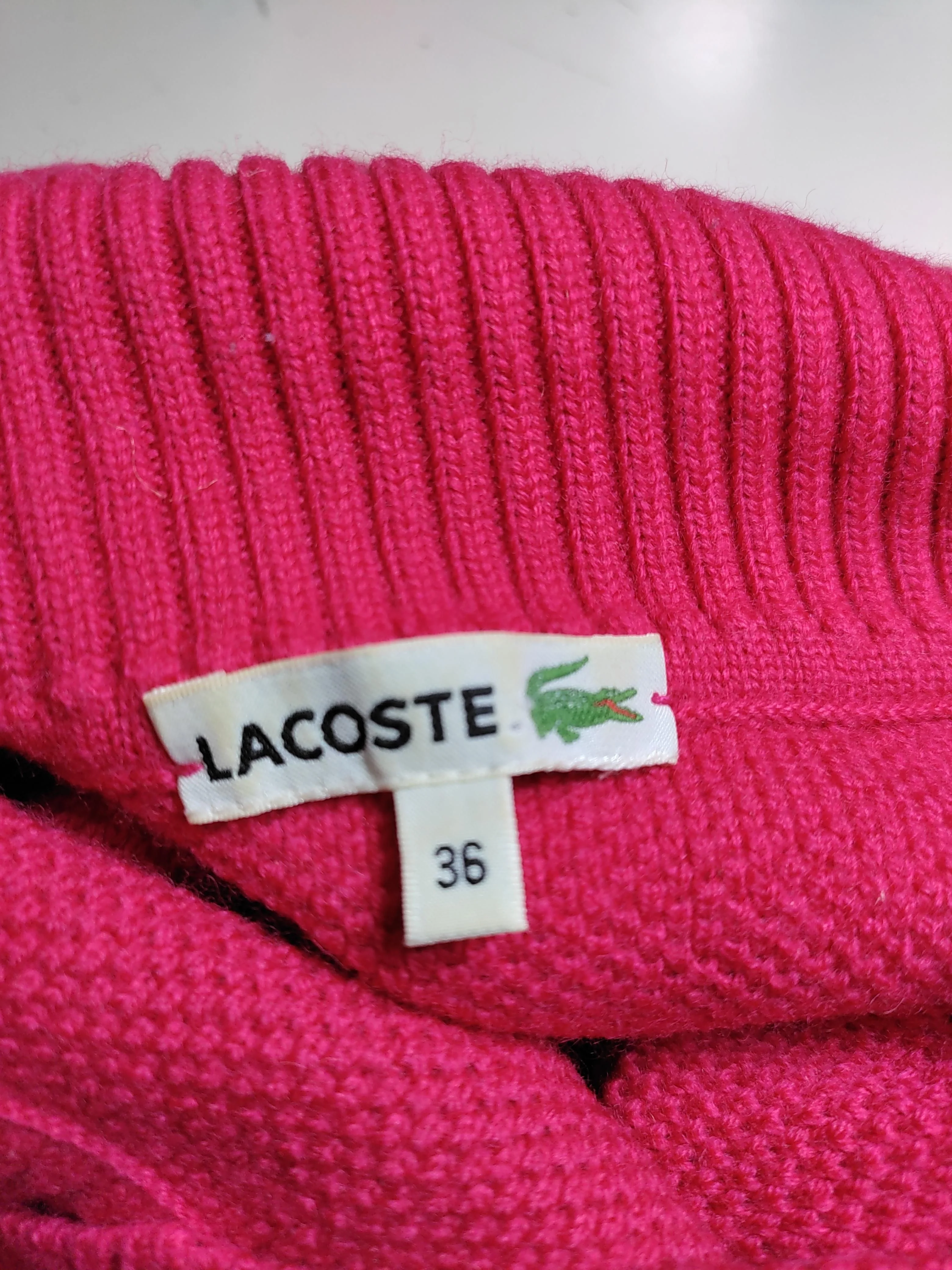 Lacoste Jumper Mini Dress in Pink - Image 5
