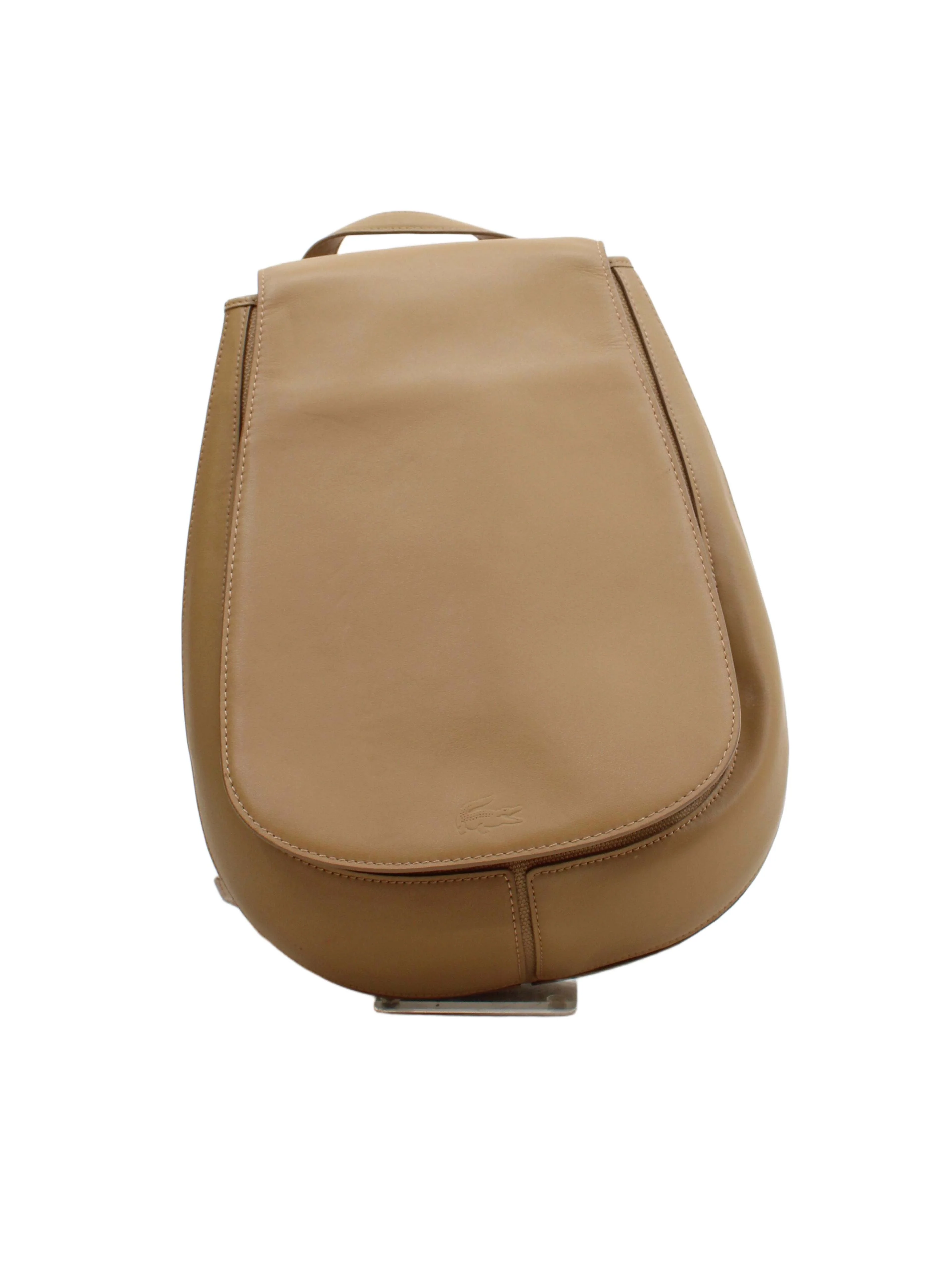 Lacoste Men's Bag Tan 100% Leather Backpack