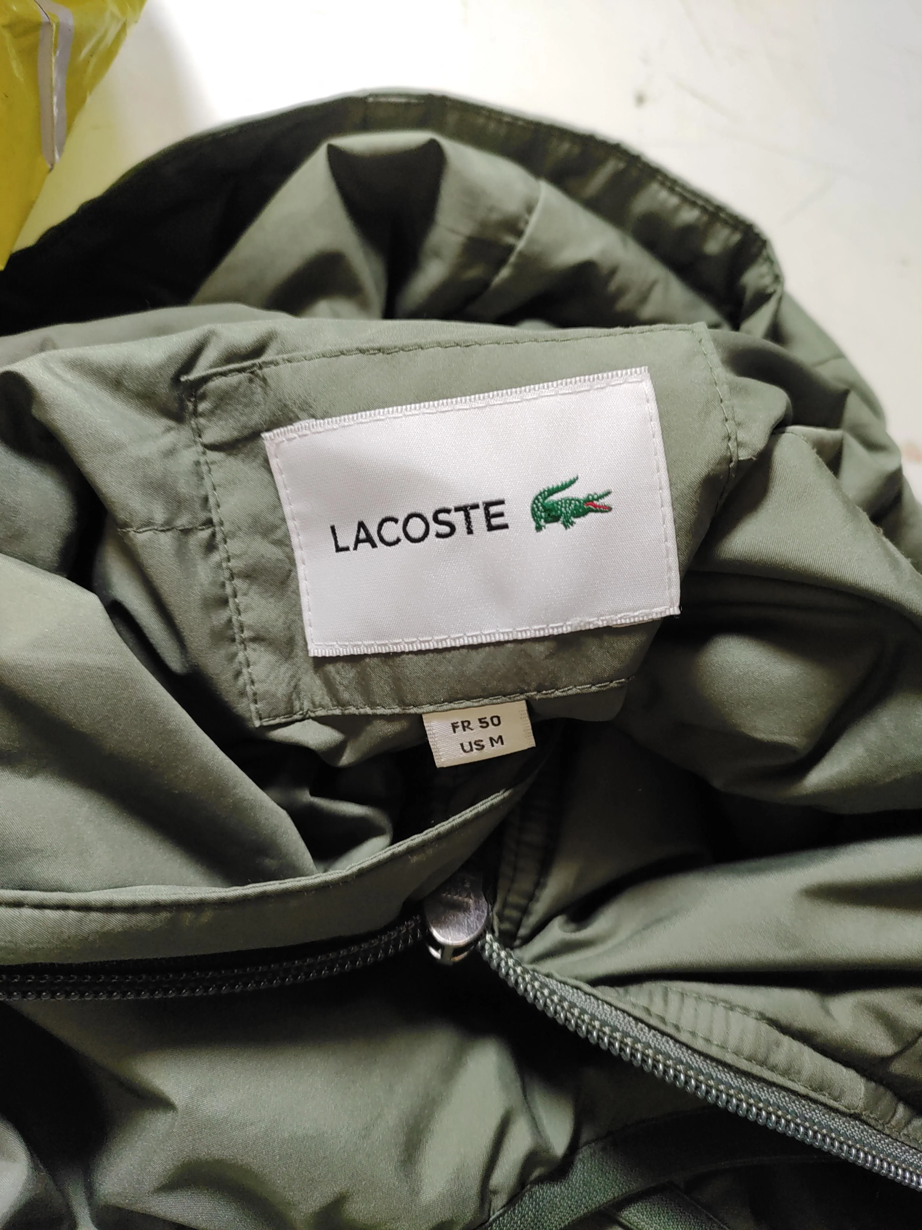Lacoste Men's Coat M Green 100% Polyester Overcoat - Image 6