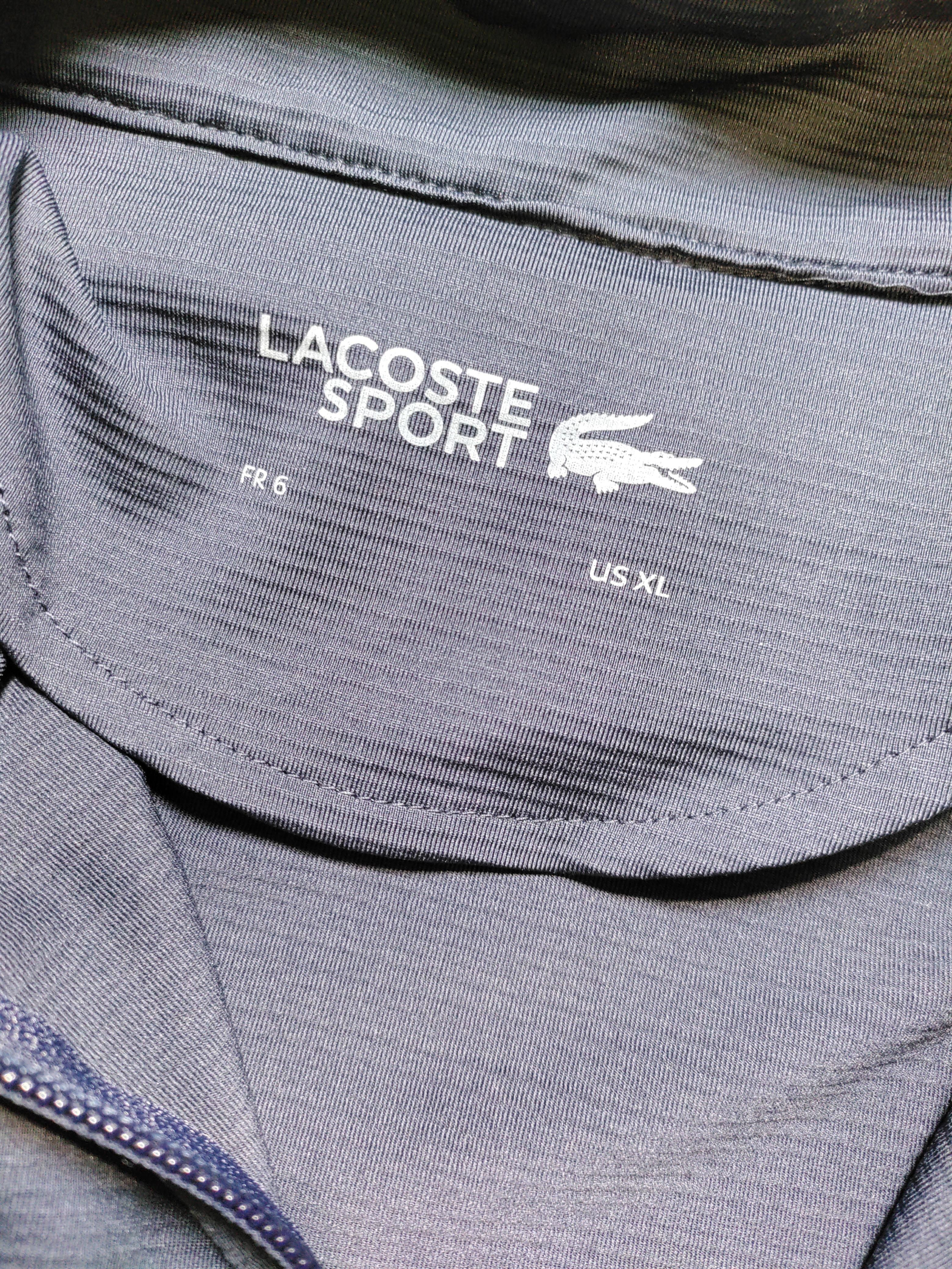 Lacoste Men's Hoodie XL Blue Polyester with Elastane Pullover - Image 5