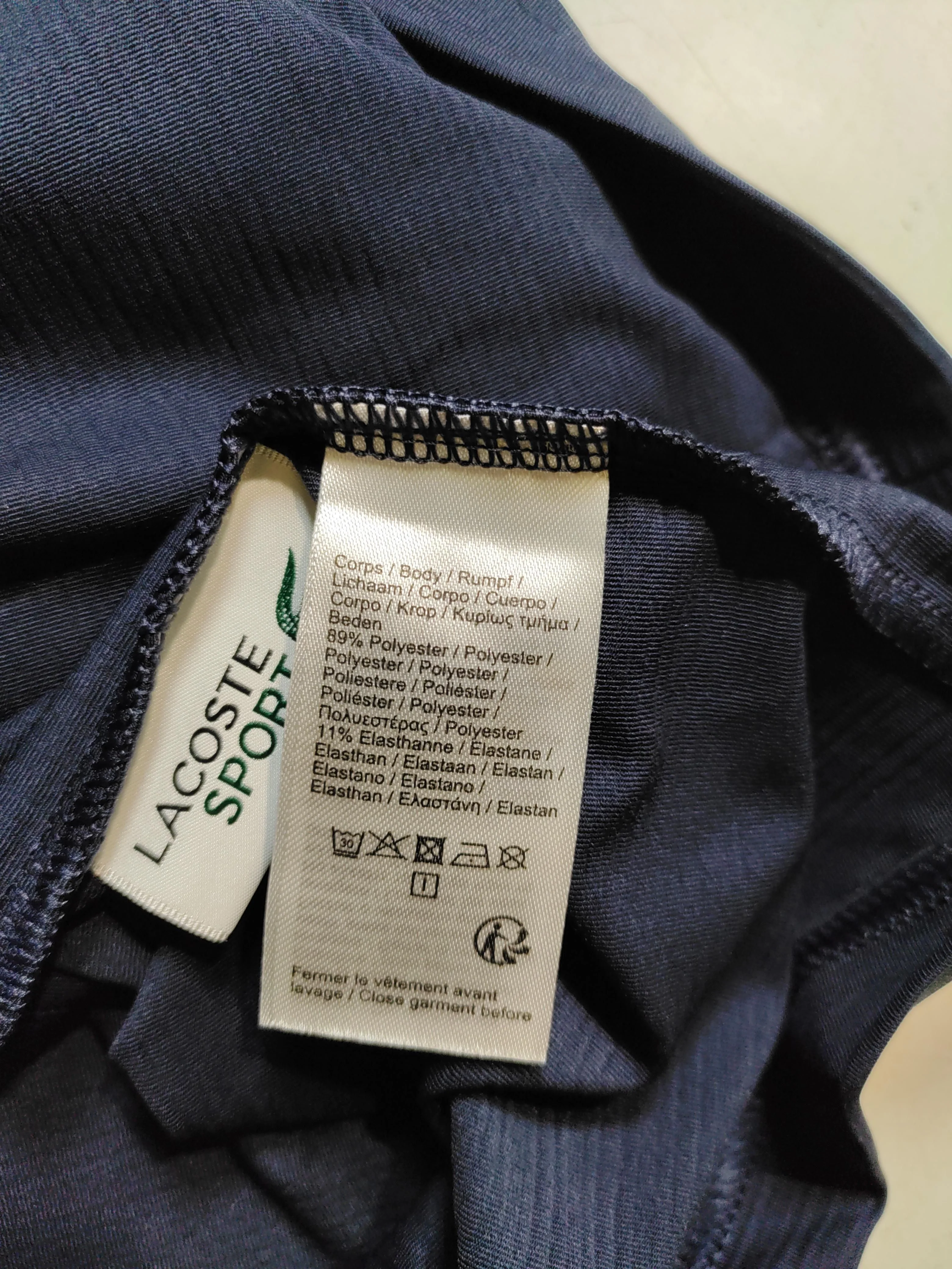 Lacoste Men's Hoodie XL Blue Polyester with Elastane Pullover - Image 6
