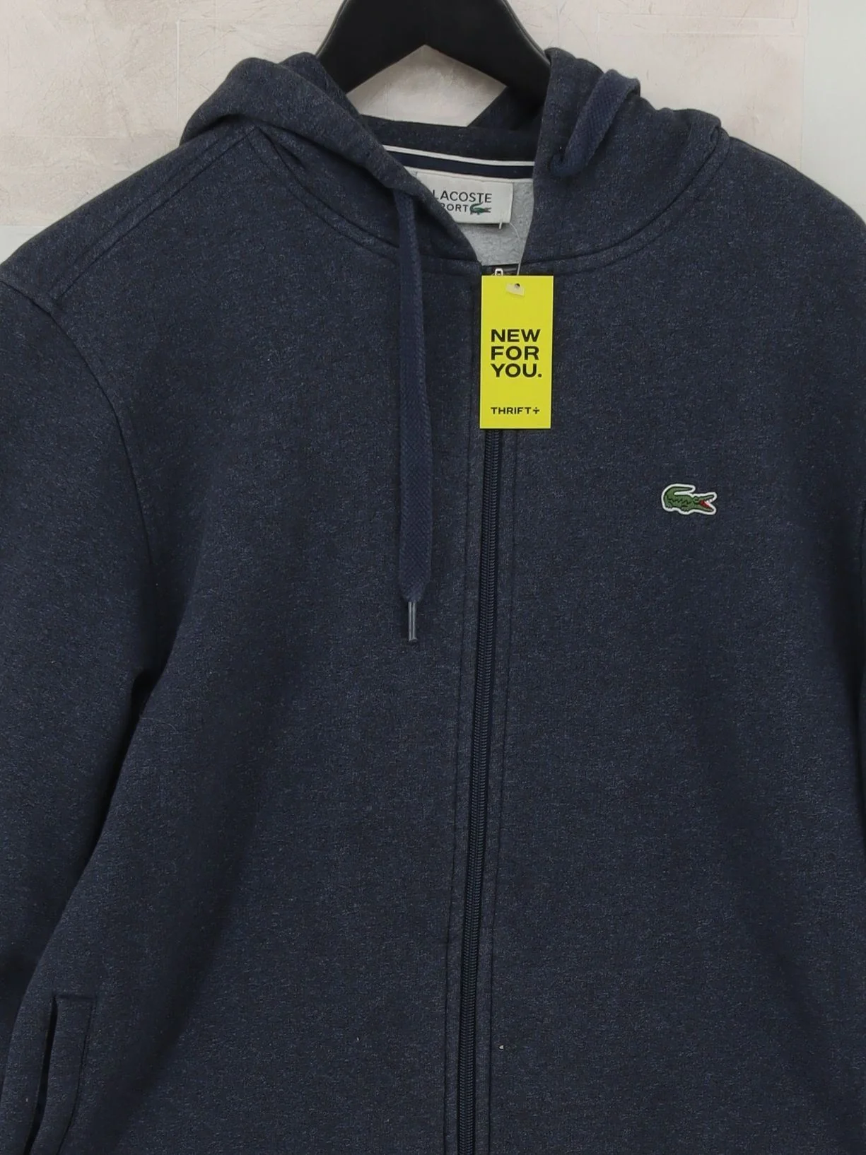 Lacoste Men's Hoodie XXL Blue Cotton with Polyester Pullover - Image 3