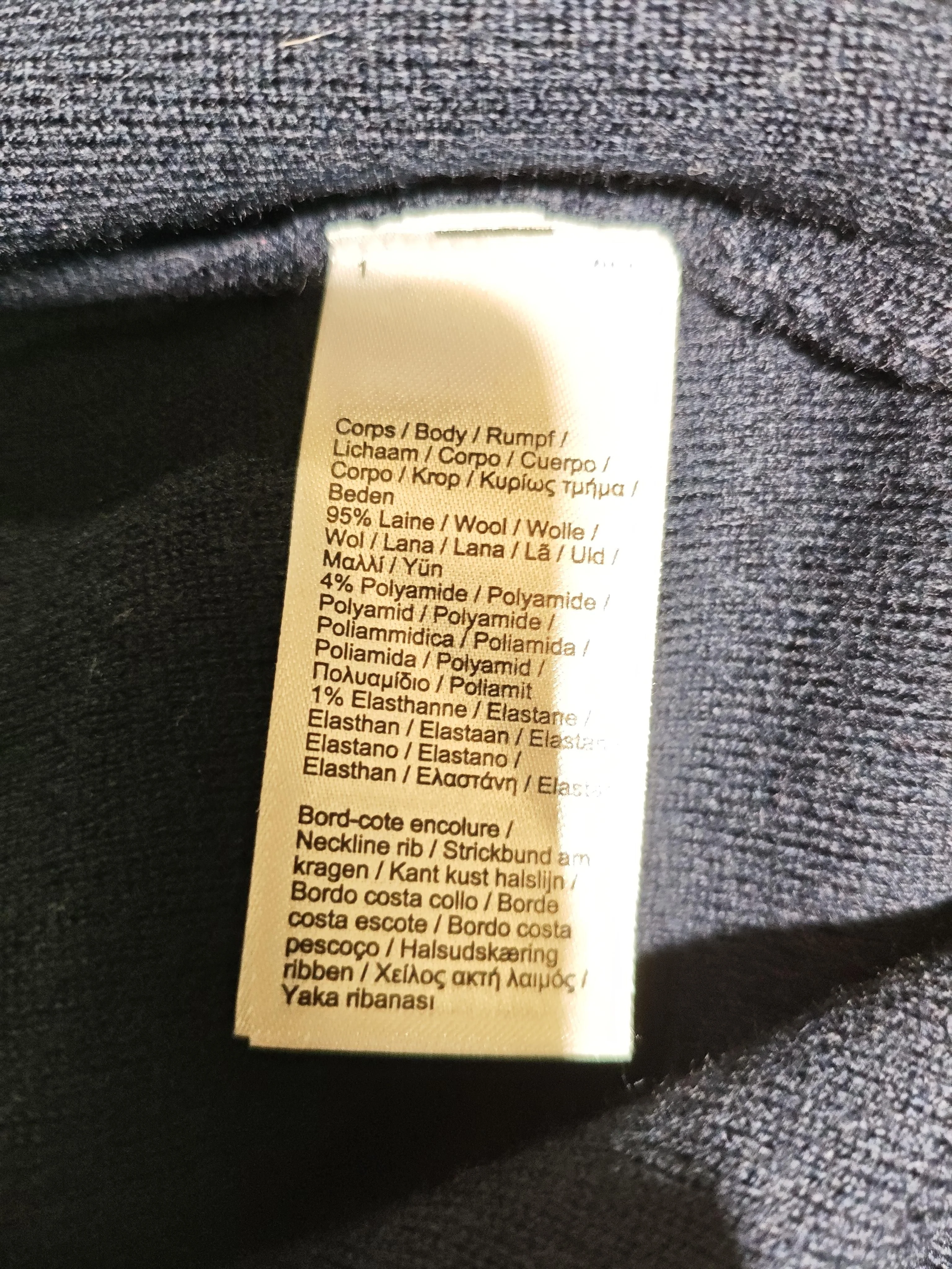 Lacoste Men's Jumper L Blue Wool with Polyamide, Elastane Pullover - Image 6