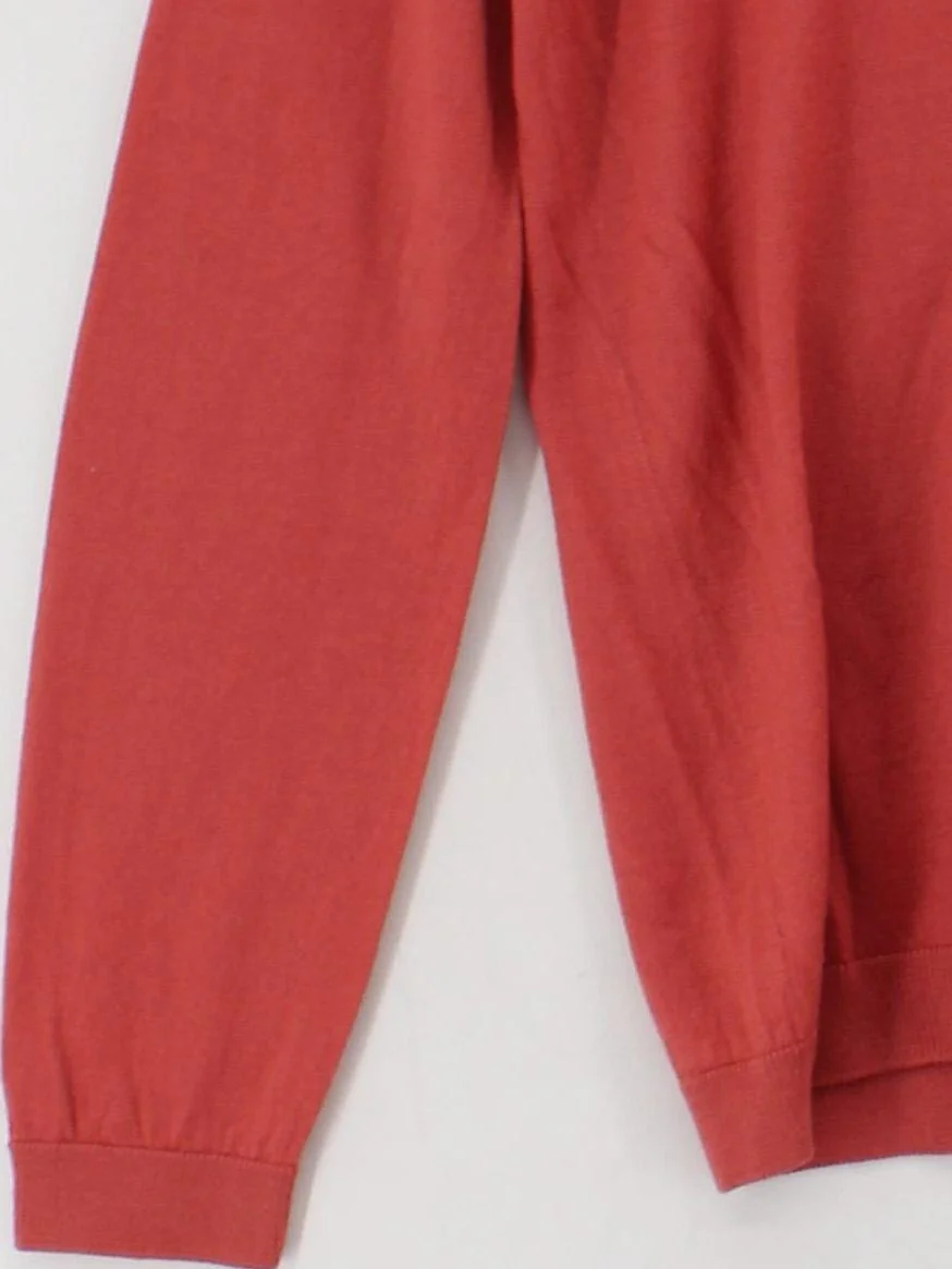 Lacoste Men's Jumper L Red 100% Wool V-Neck Pullover - Image 4