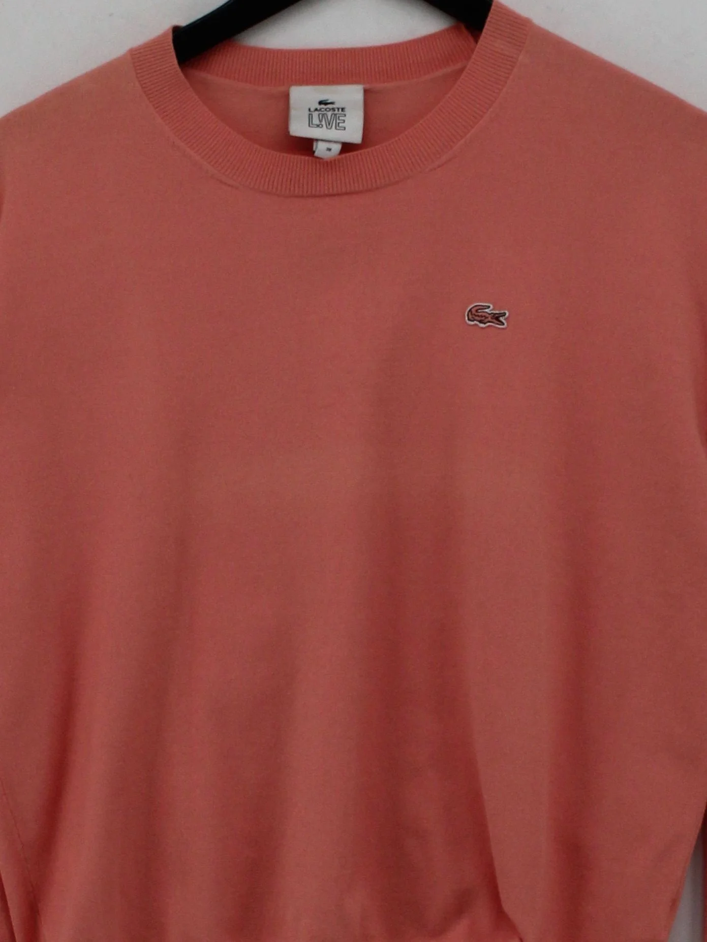 Lacoste Men's Jumper S Pink Rayon with Polyamide Round Neck Pullover - Image 3