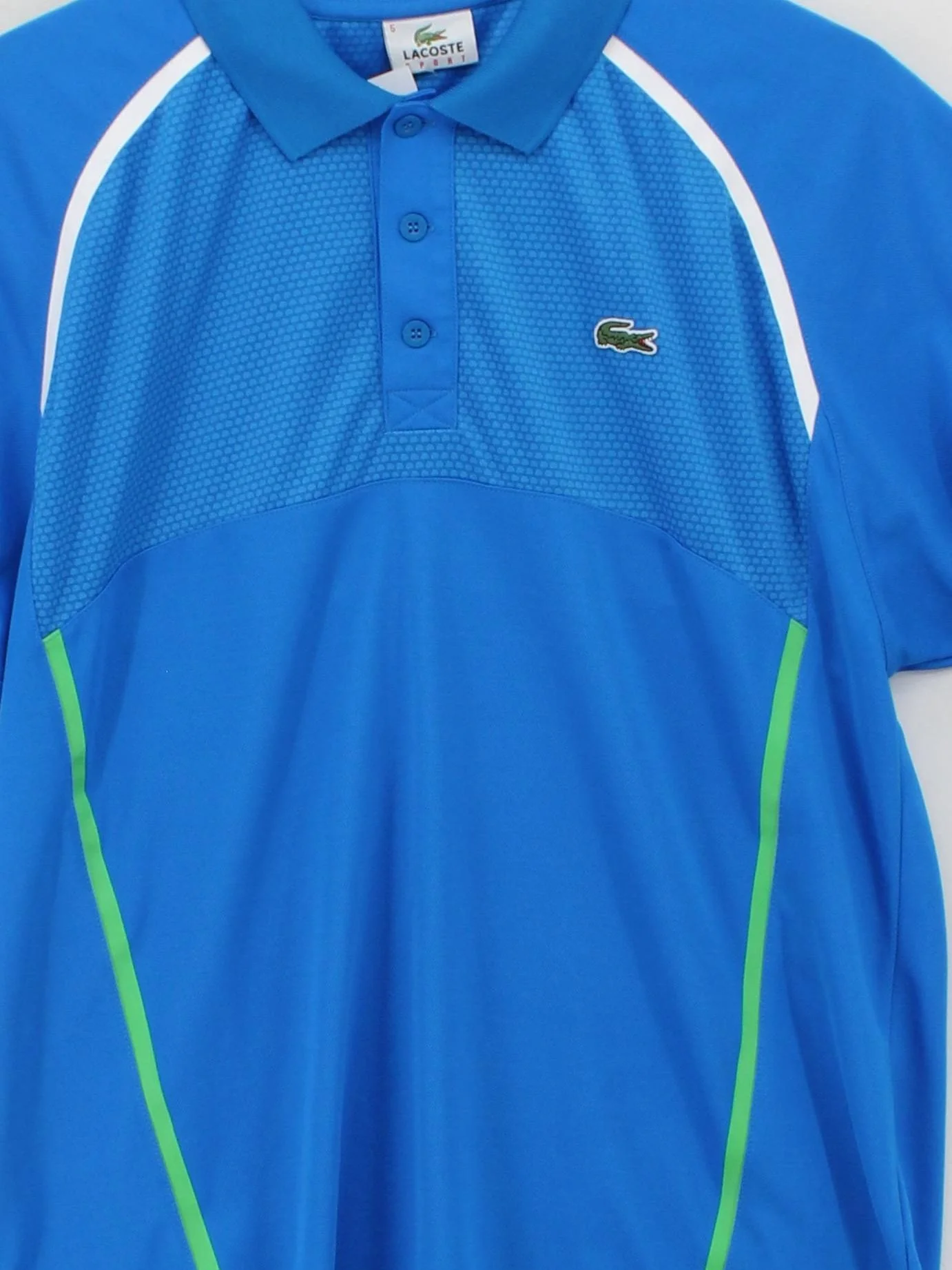 Lacoste Men's Polo L Blue 100% Polyester Basic - Image 3