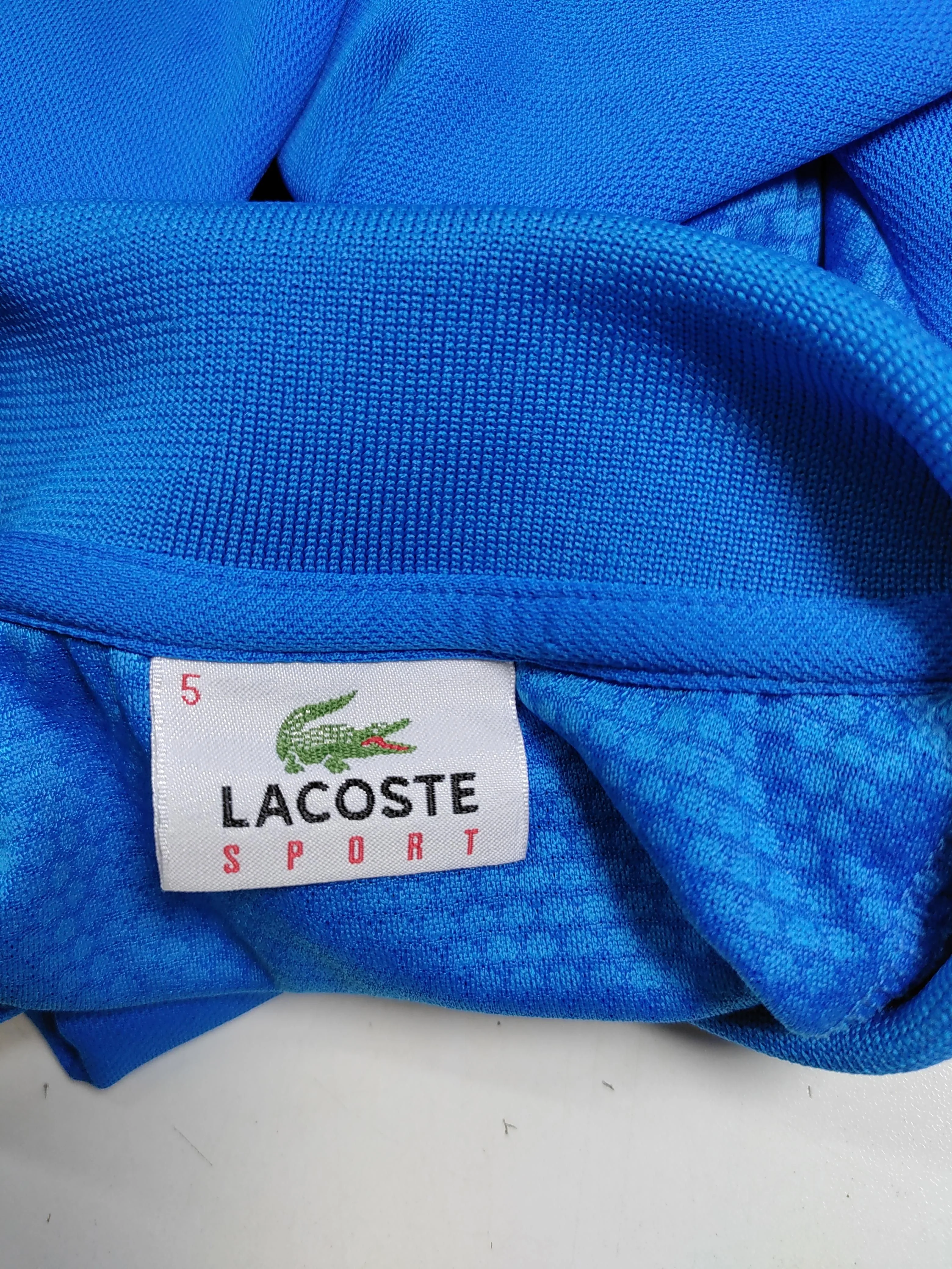 Lacoste Men's Polo L Blue 100% Polyester Basic - Image 5