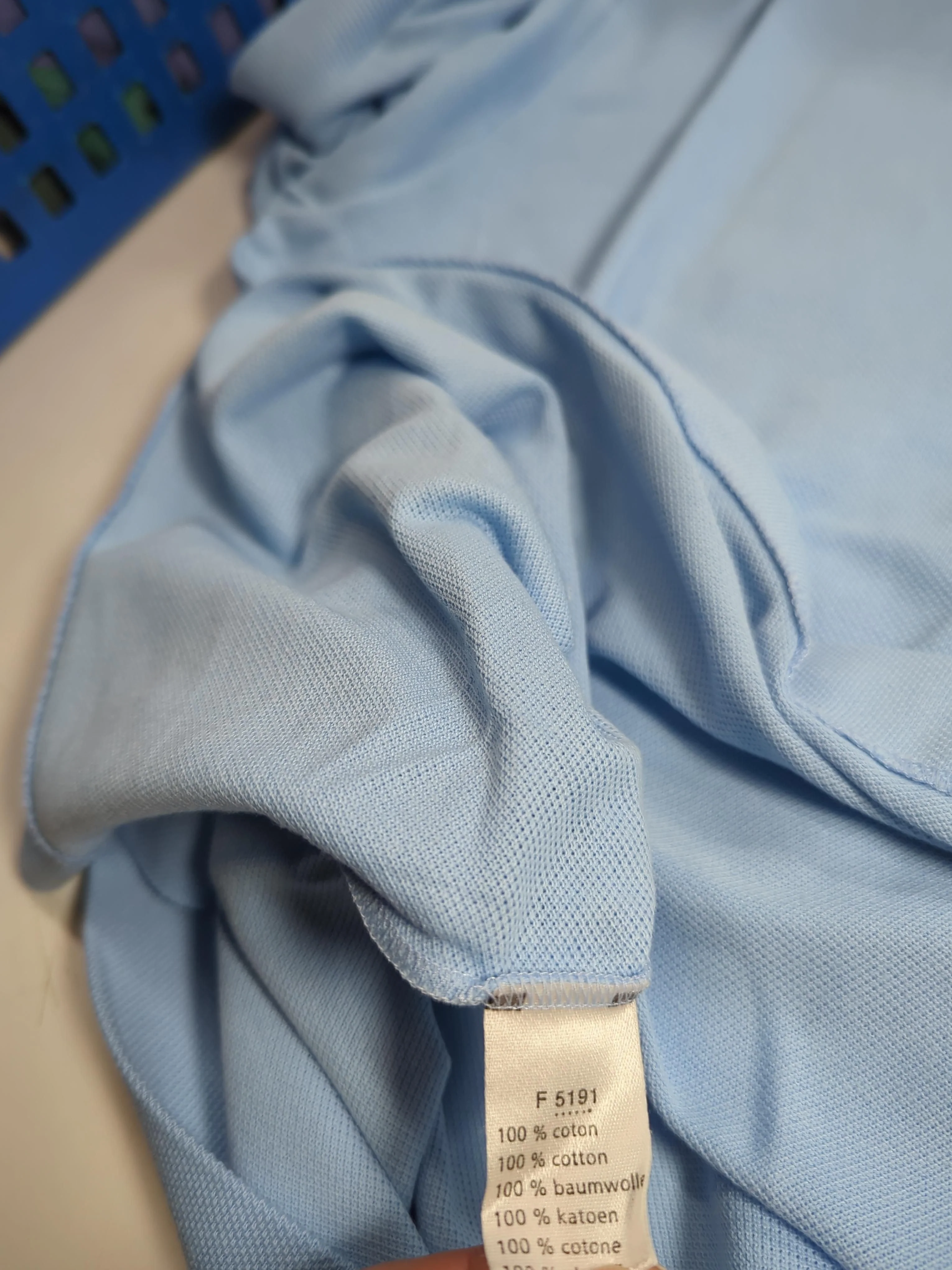 Lacoste Men's Polo M Blue 100% Cotton Basic - Image 7