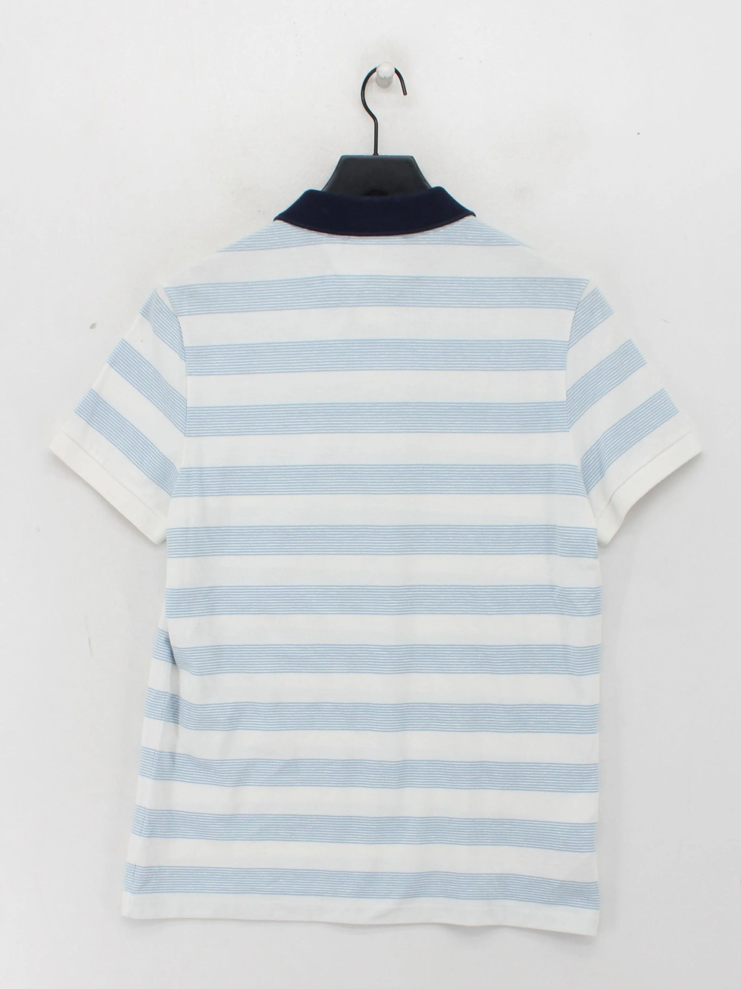 Lacoste Men's Polo M White Striped Cotton with Linen Basic - Image 2