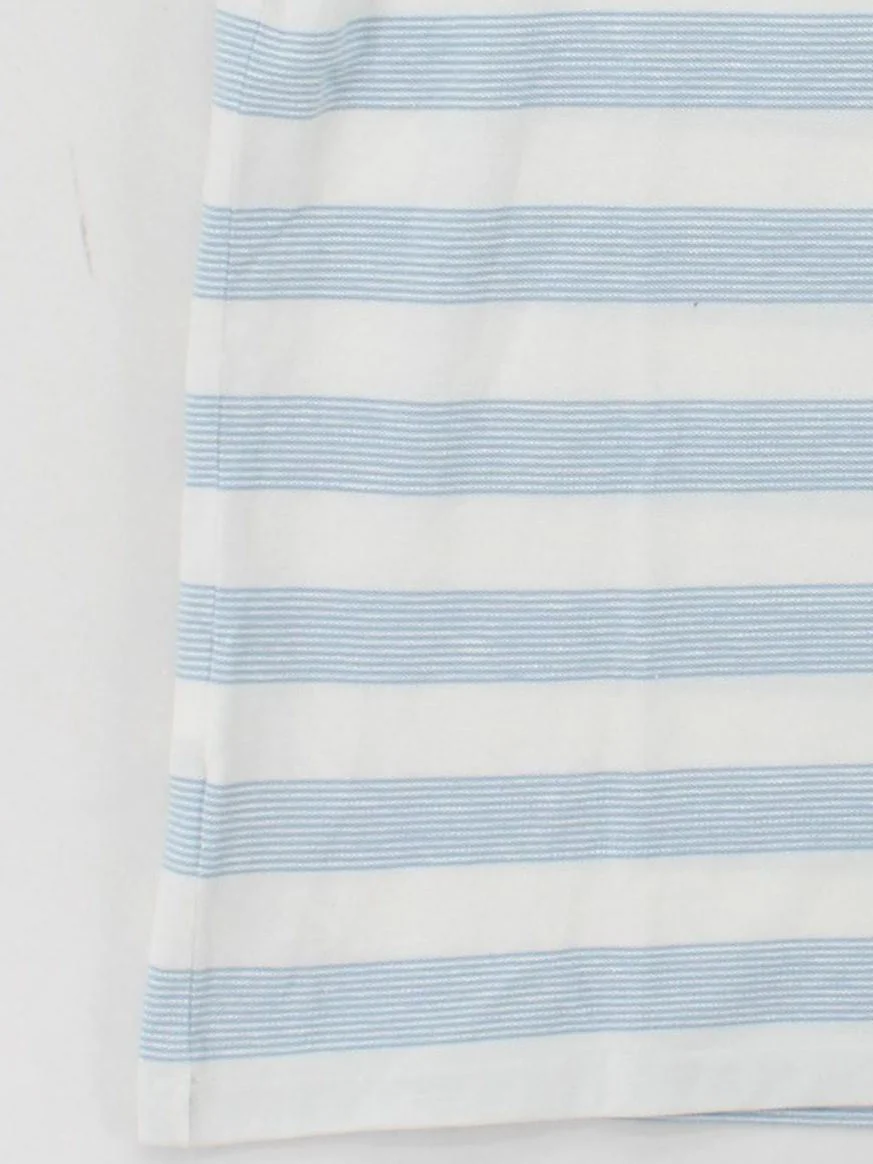 Lacoste Men's Polo M White Striped Cotton with Linen Basic - Image 4