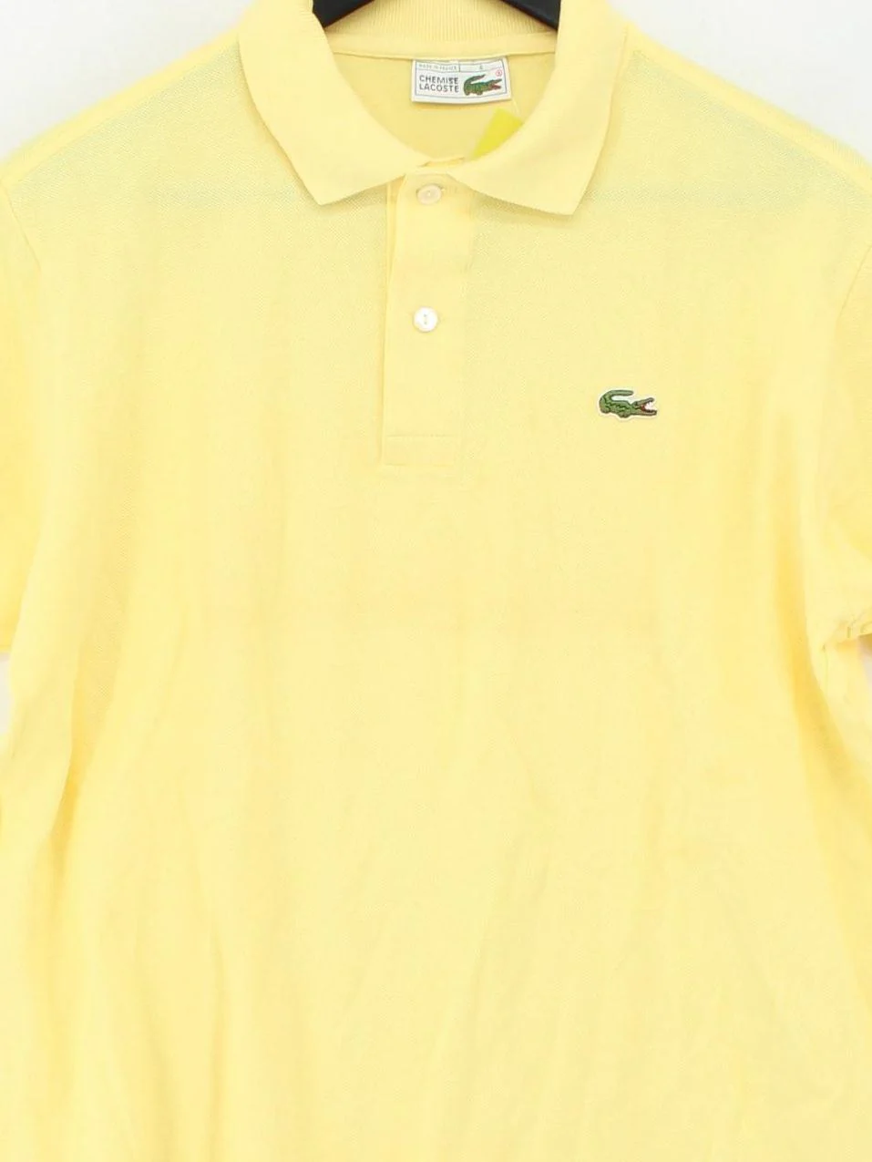 Lacoste Men's Polo M Yellow 100% Cotton Basic - Image 3